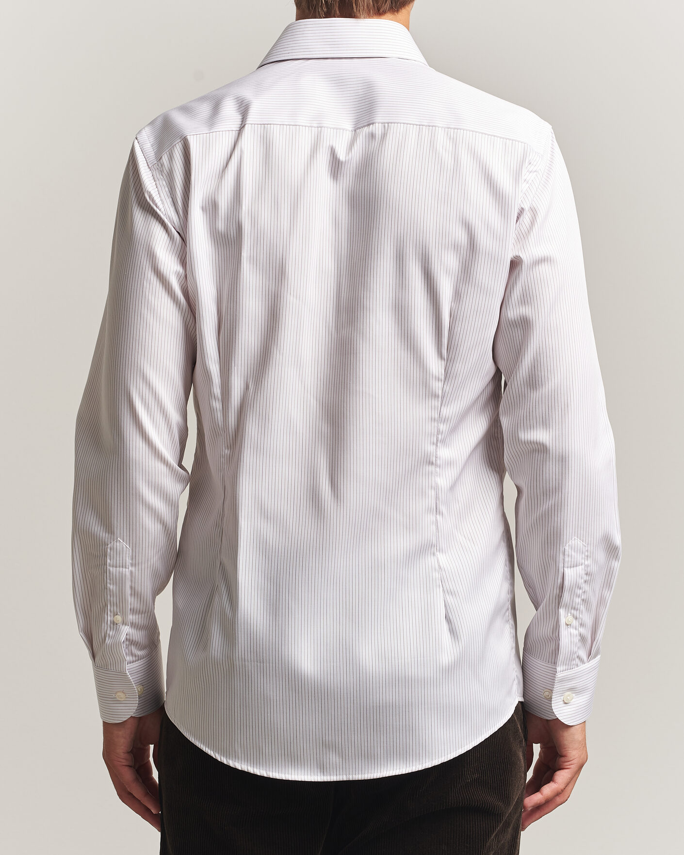 Herren | Hemden | Eton | Slim Fit Fine Twill Striped Shirt Orange