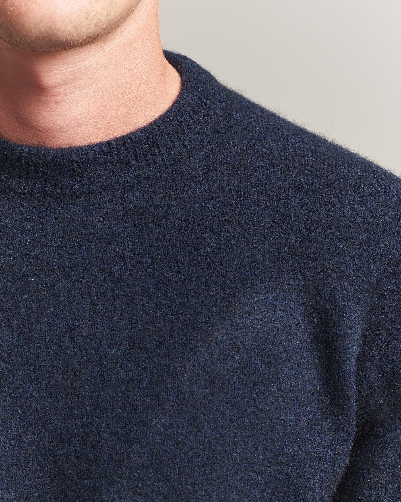 Herren | Pullover | Filippa K | Yak Knitted Sweater Navy