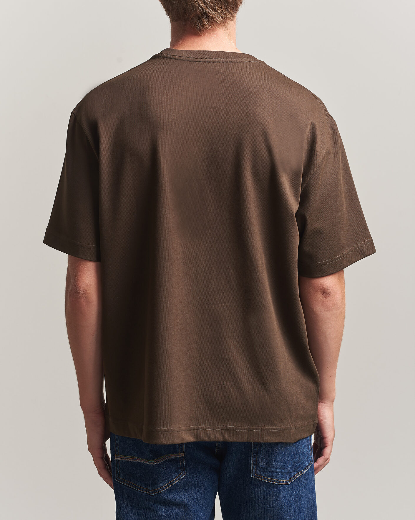 Herren | T-Shirts | Filippa K | Heavy Cotton Crew Neck T-Shirt Golden Brown