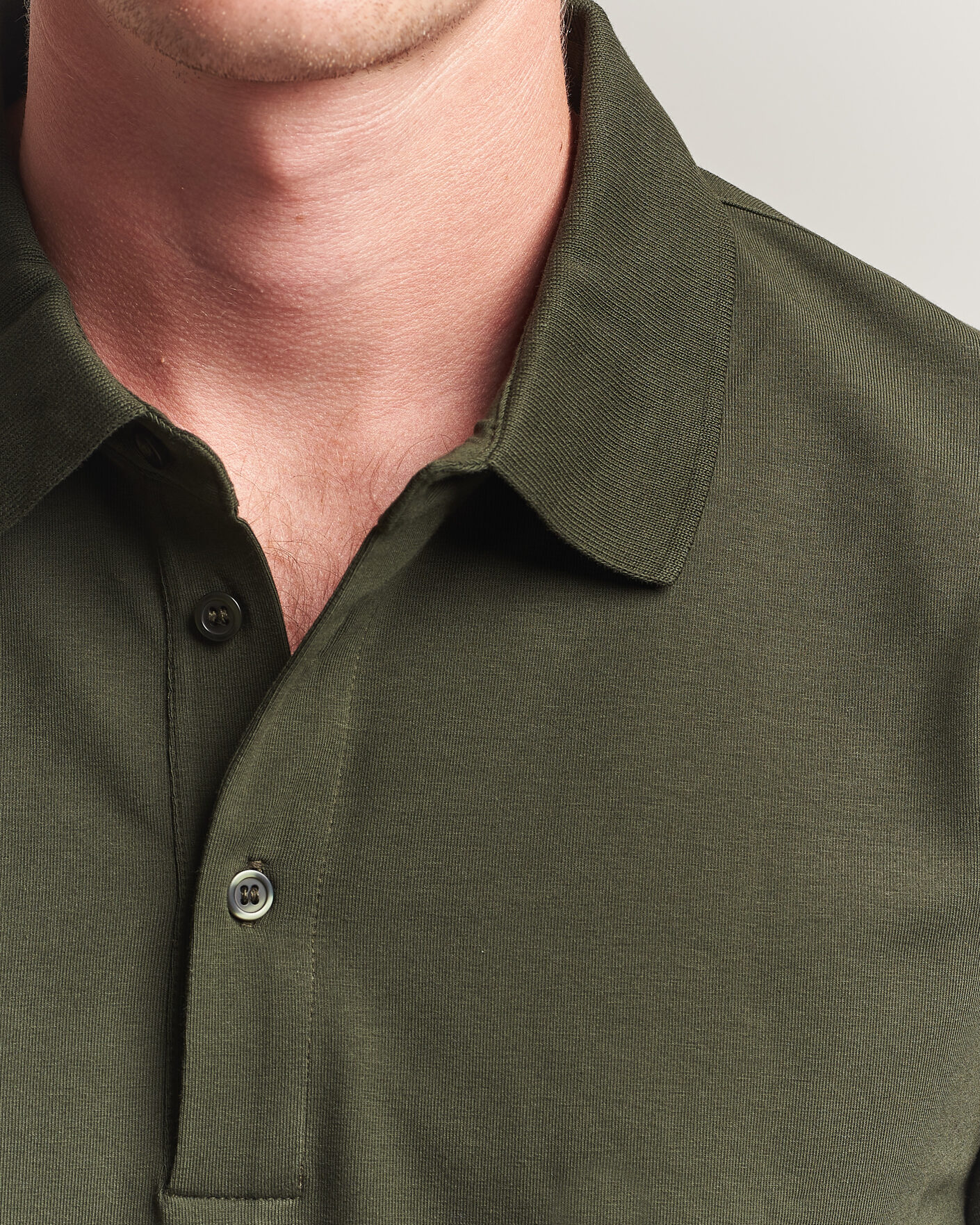 Herren | Poloshirts | Filippa K | Luke Lycra Polo Shirt Night Green