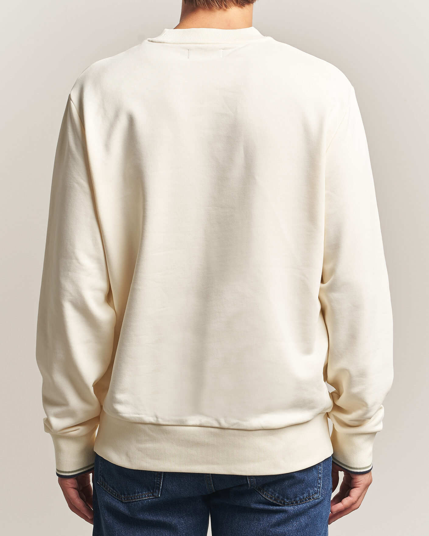 Herren | Pullover | Fred Perry | Crew Neck Sweatshirt Ecru
