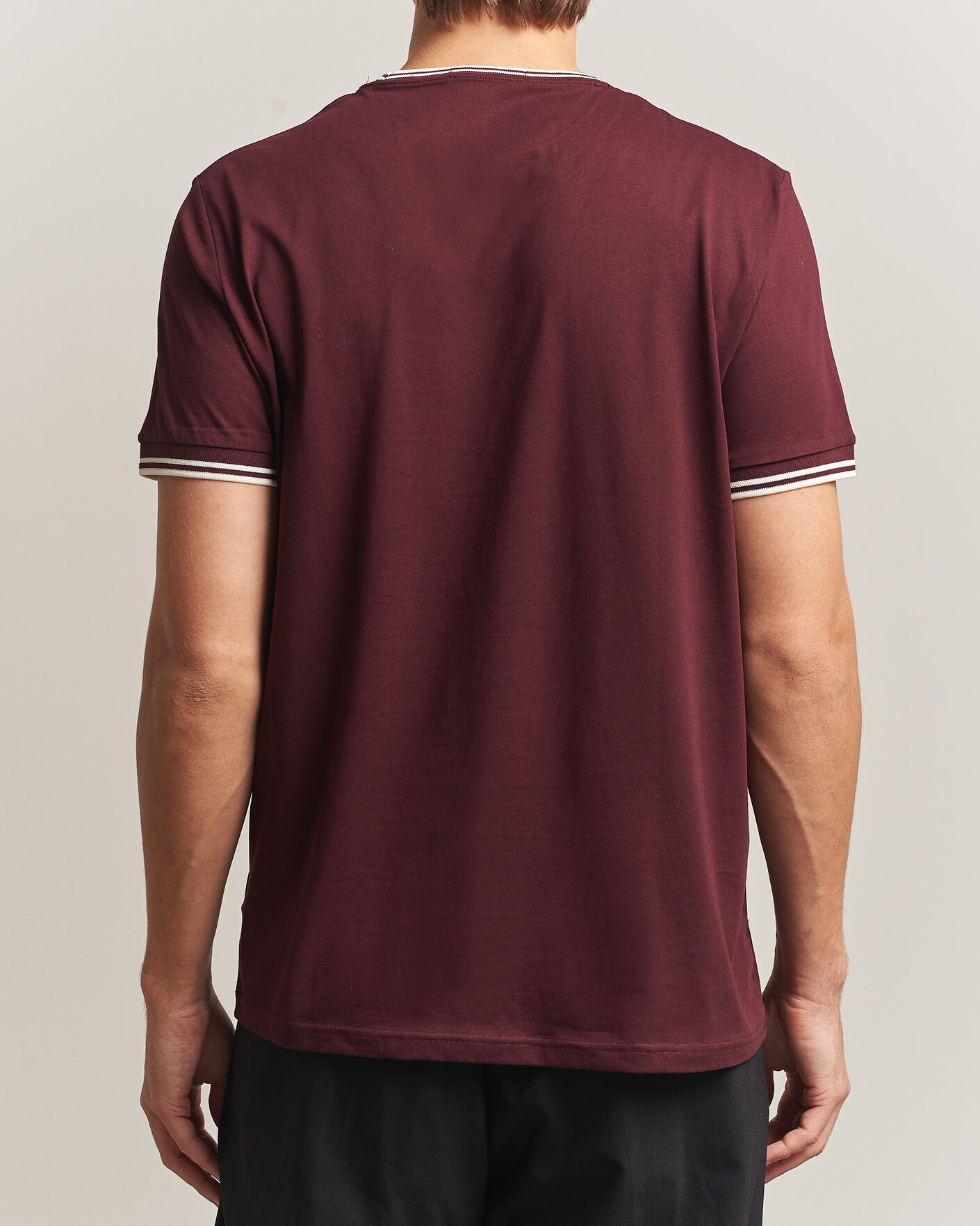 Herren | T-Shirts | Fred Perry | Twin Tipped T-Shirt Oxblood