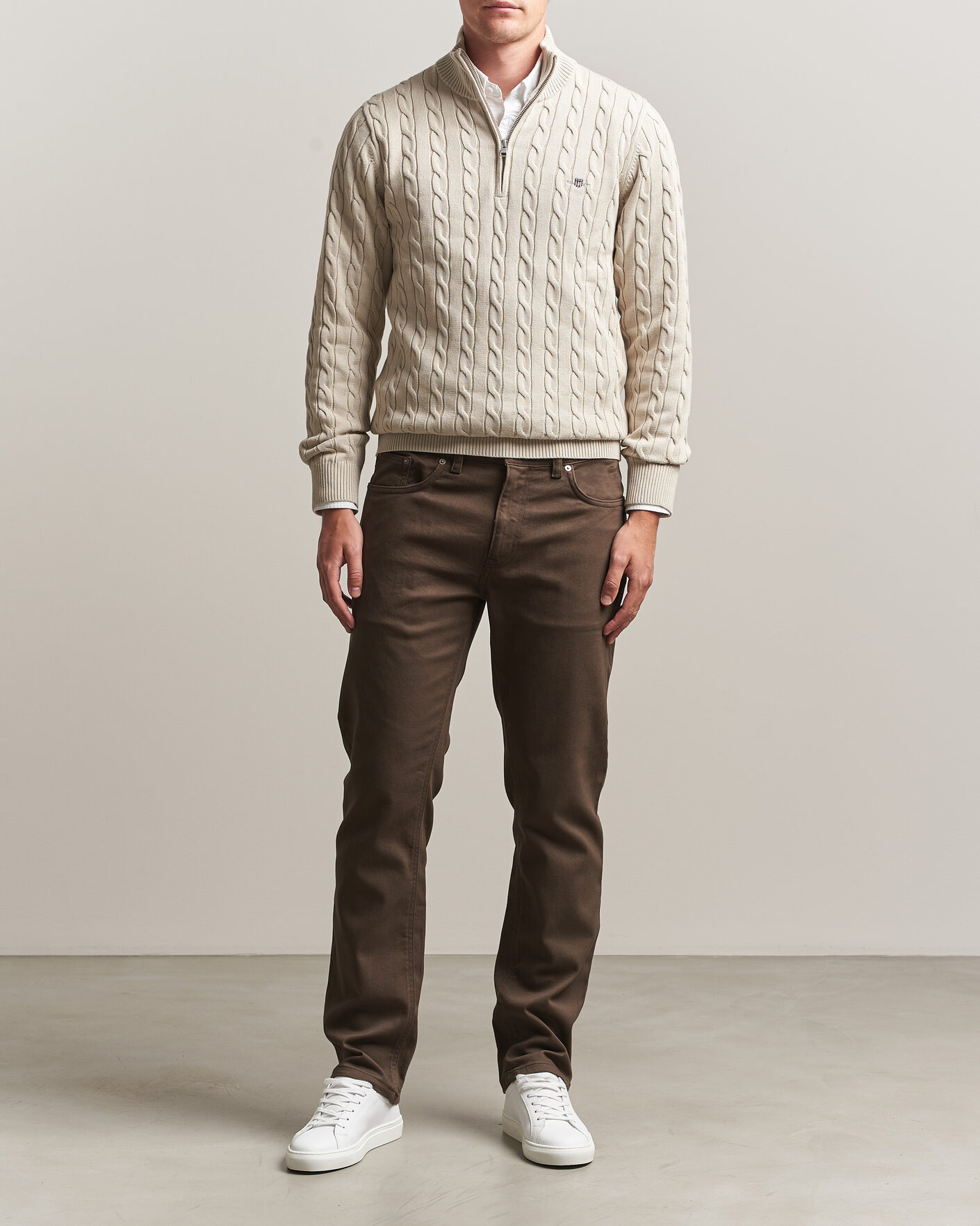 Herren |  | Gant | Regular Fit Soft Twill 5-Pocket Pants Shadow Brown