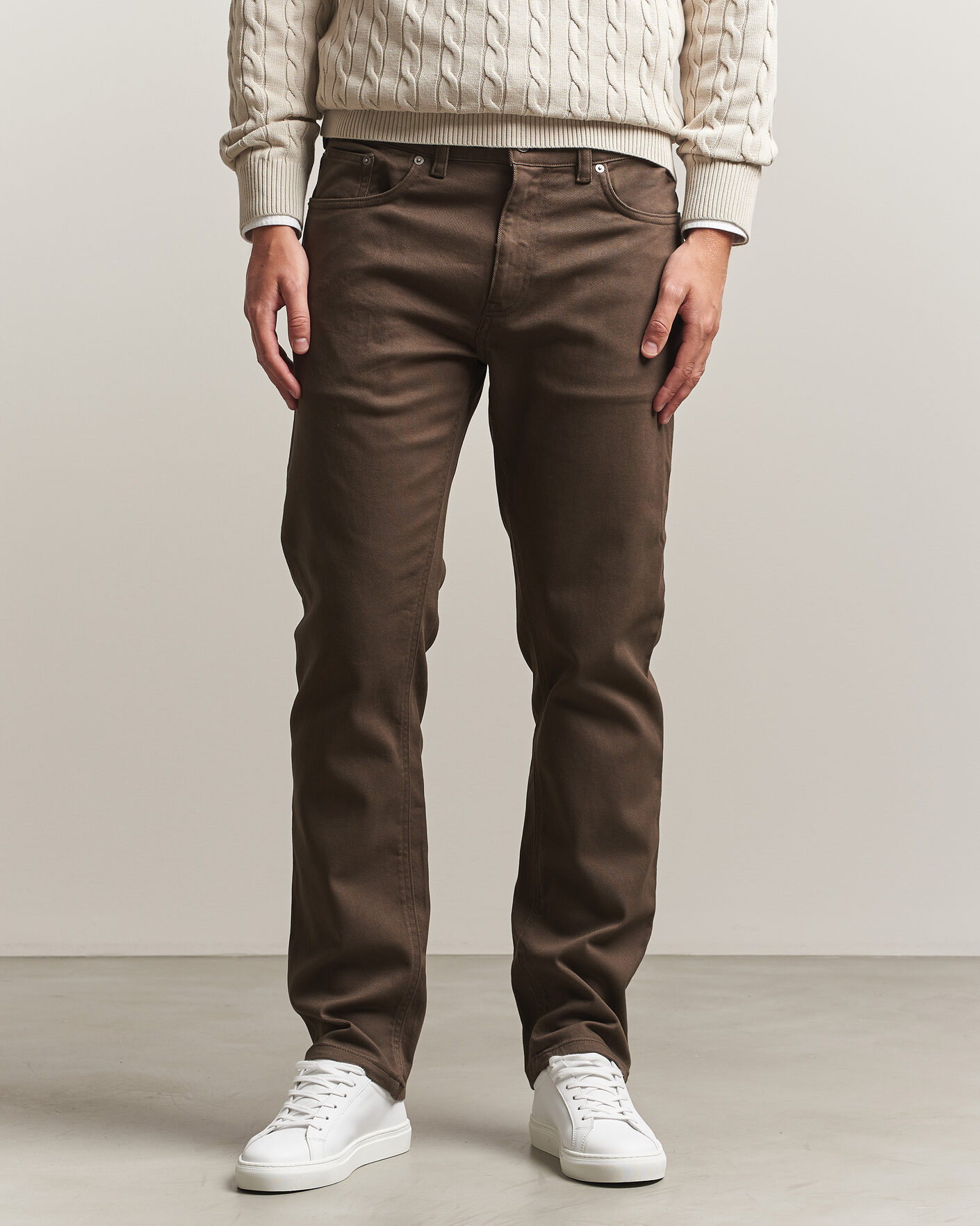 Herren | Hosen | Gant | Regular Fit Soft Twill 5-Pocket Pants Shadow Brown
