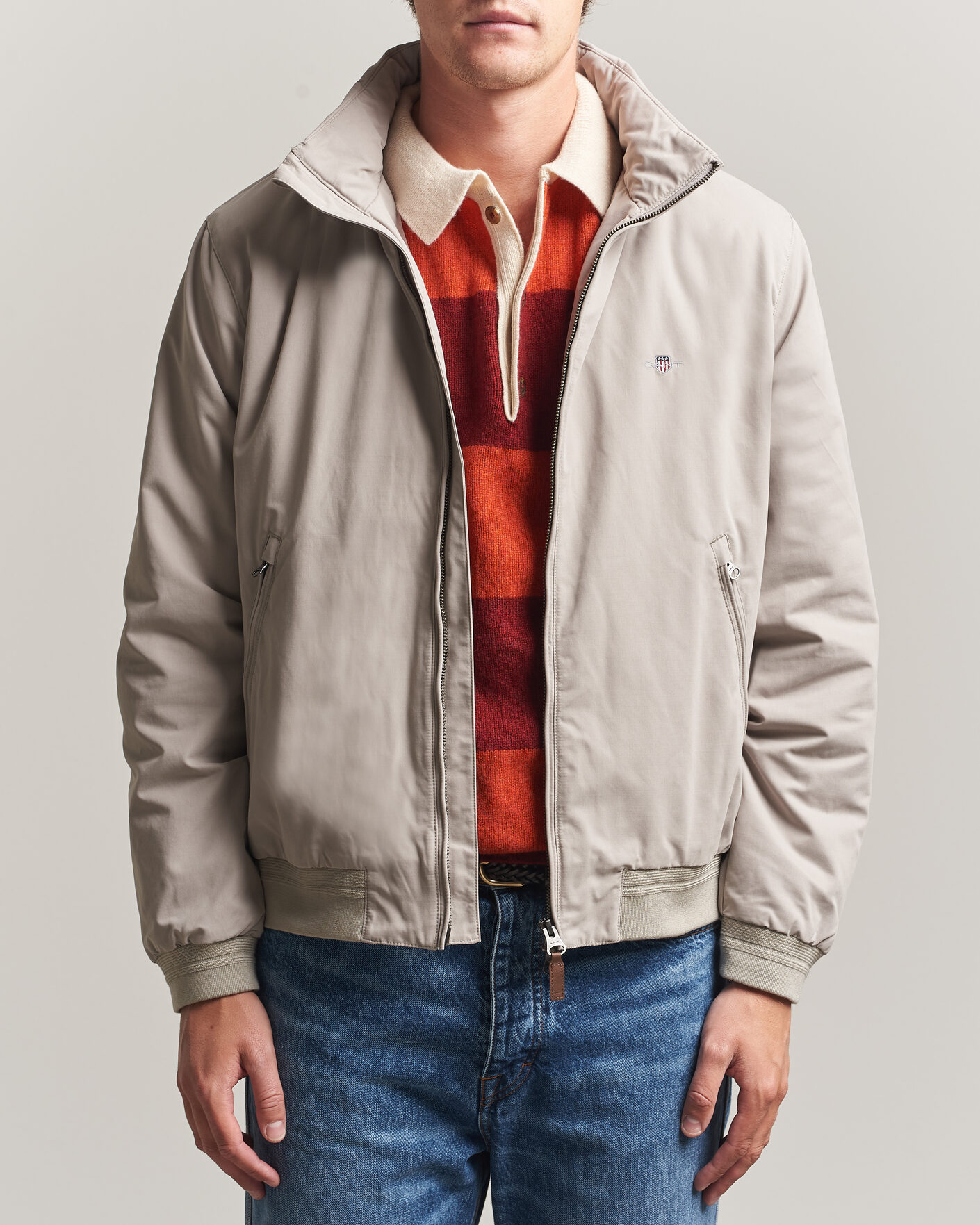 Herren | Jacken | Gant | Hampshire Jacket Mist Taupe