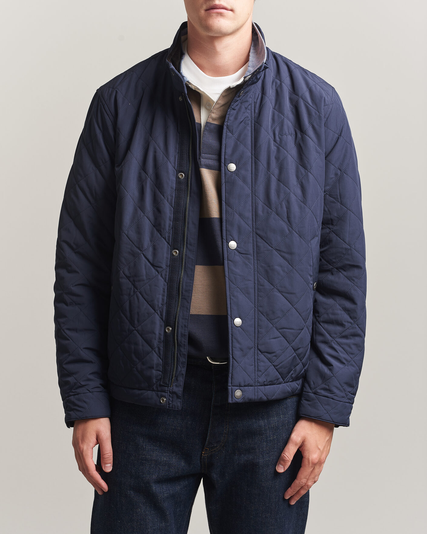 Herren | Jacken | Gant | Classic Quilted Jacket Evening Blue
