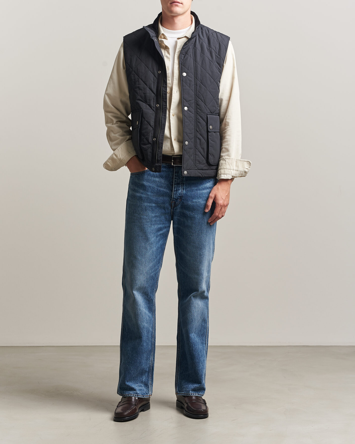Herren | Westen | Gant | Classic Quilted Vest Black
