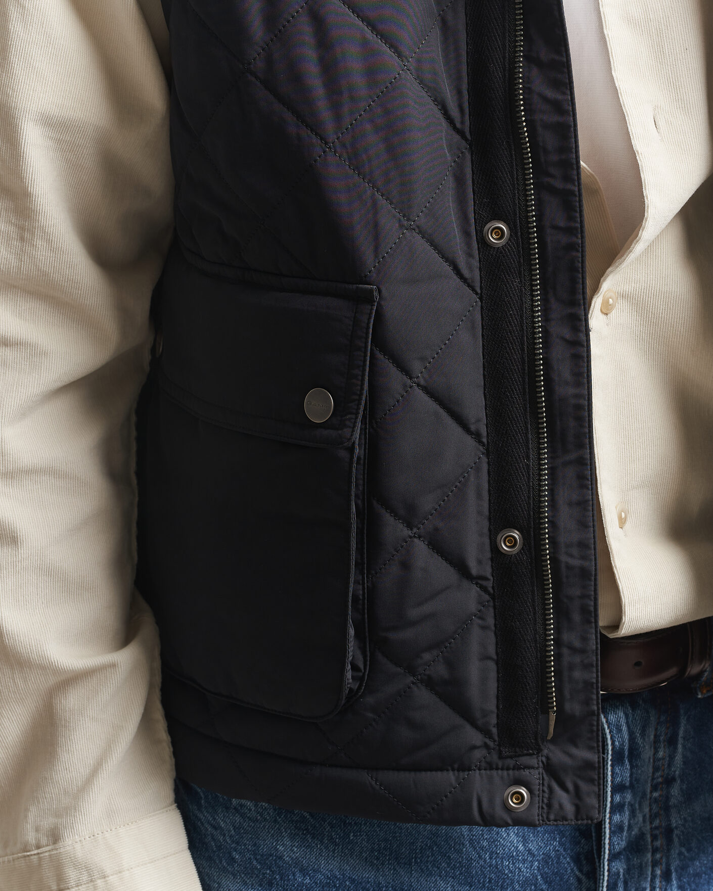 Herren | Westen | Gant | Classic Quilted Vest Black