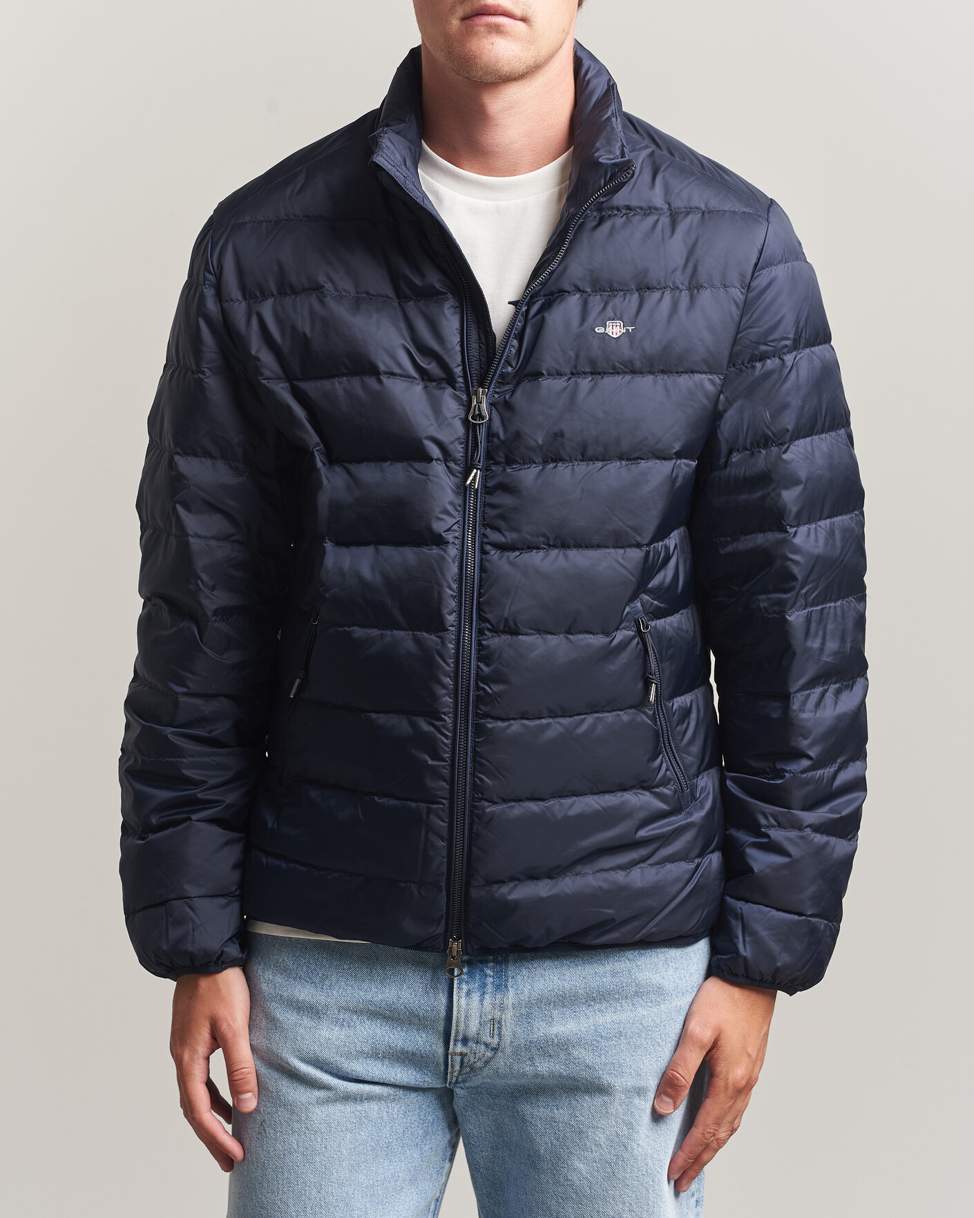 Herren | Jacken | Gant | Light Down Jacket Evening Blue