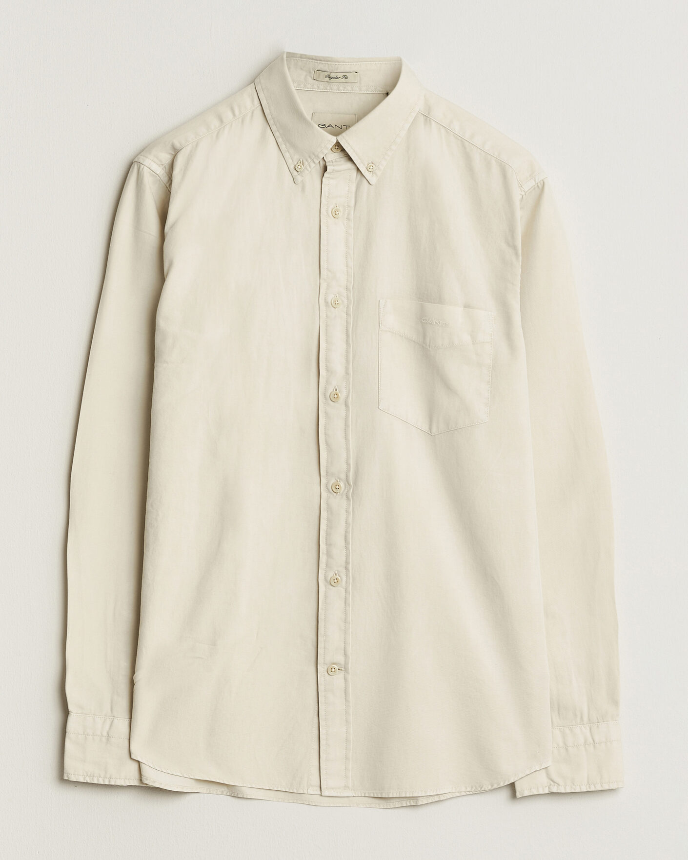 Herren | Hemden | Gant | Regular Fit Garment Dyed Twill Shirt Sand