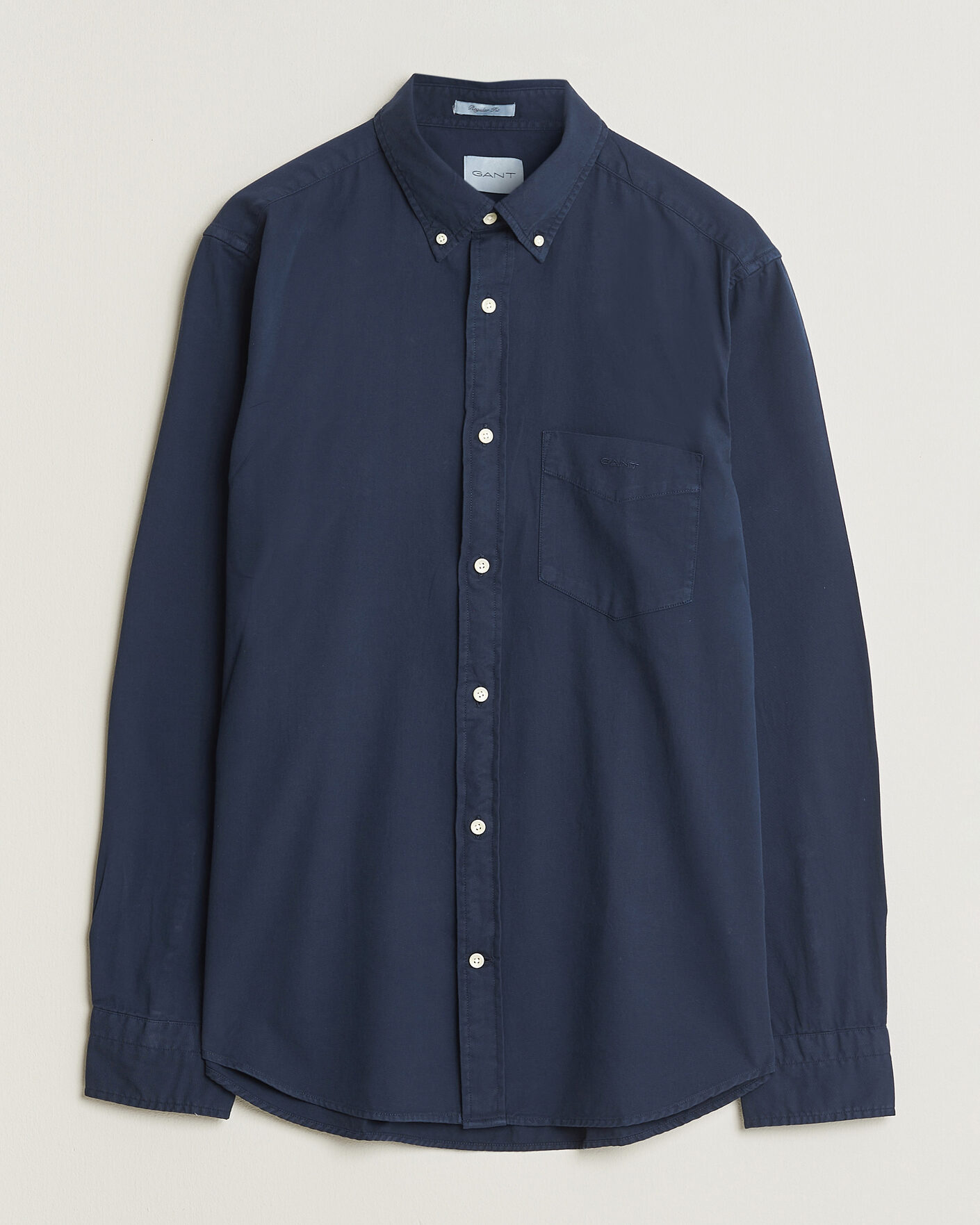 Herren | Hemden | Gant | Regular Fit Garment Dyed Twill Shirt Evening Blue