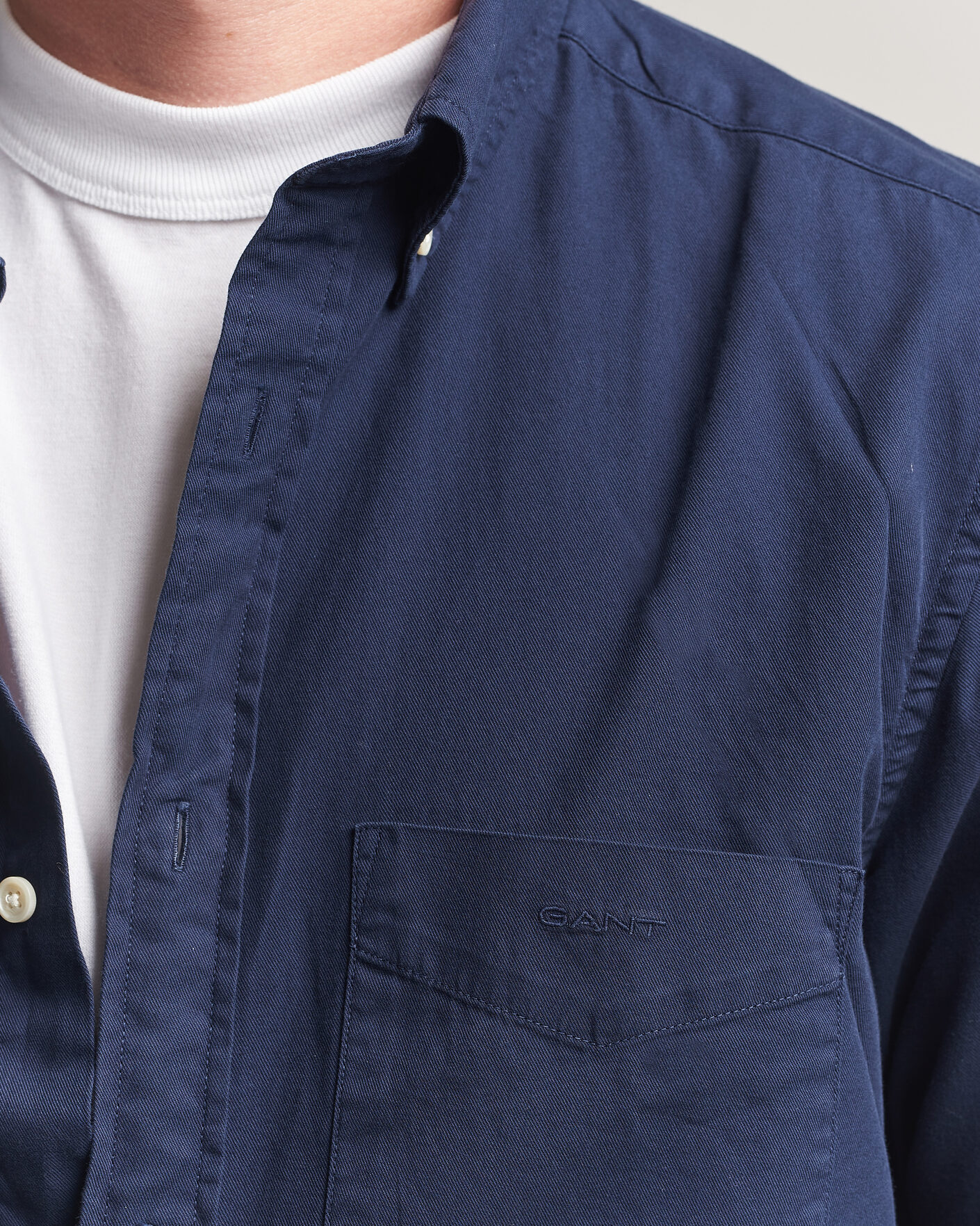 Herren | Hemden | Gant | Regular Fit Garment Dyed Twill Shirt Evening Blue