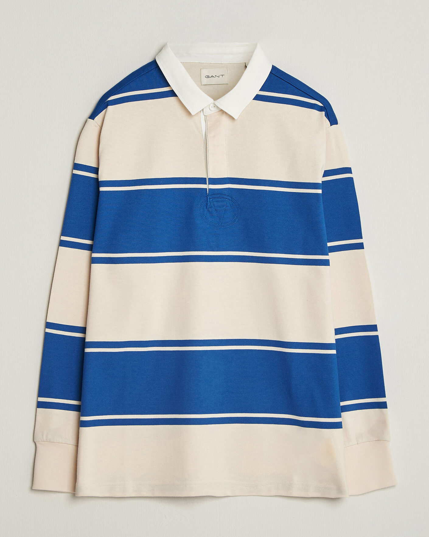 Herren | Pullover | Gant | Striped Rugger Nautical Blue