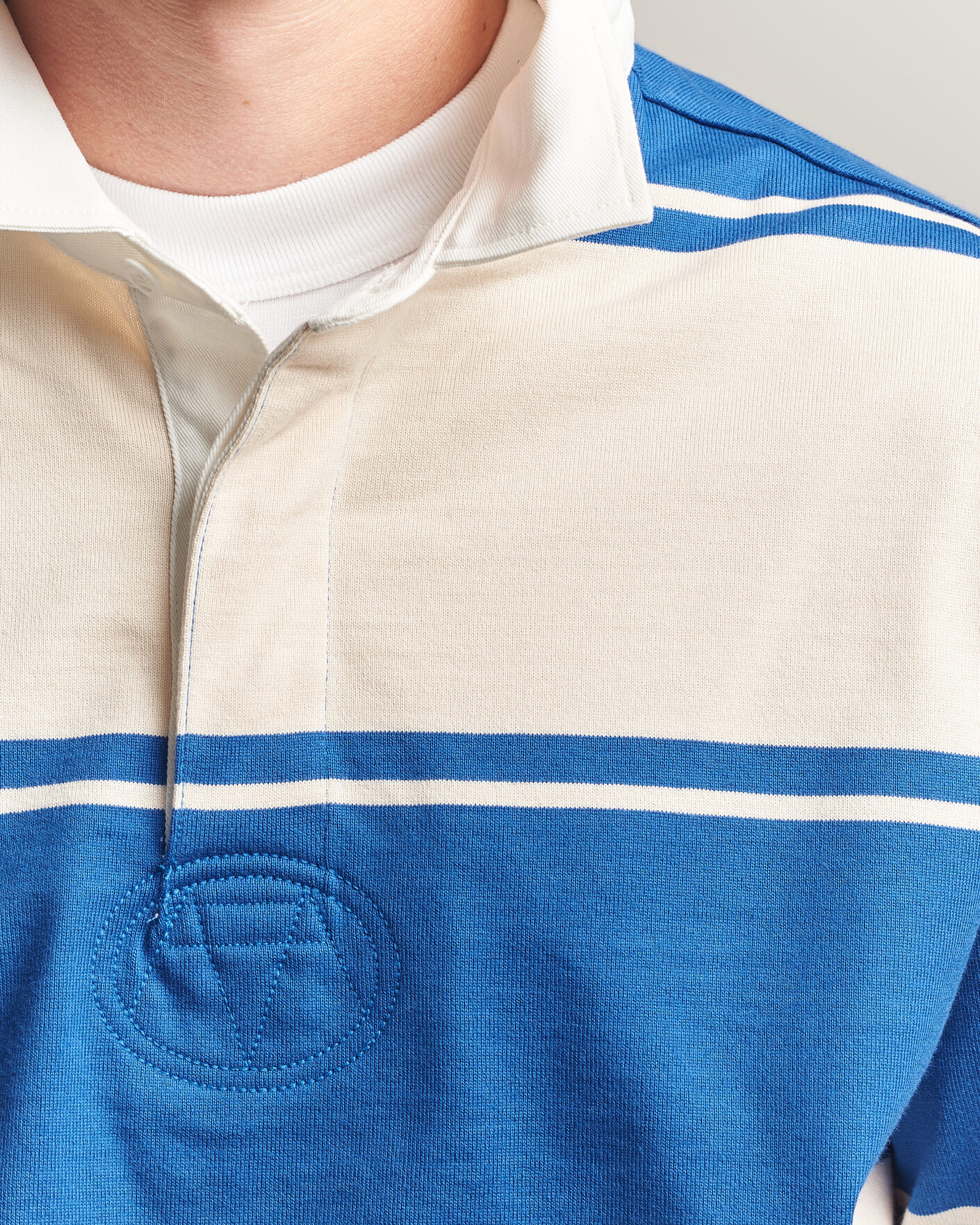 Herren | Pullover | Gant | Striped Rugger Nautical Blue