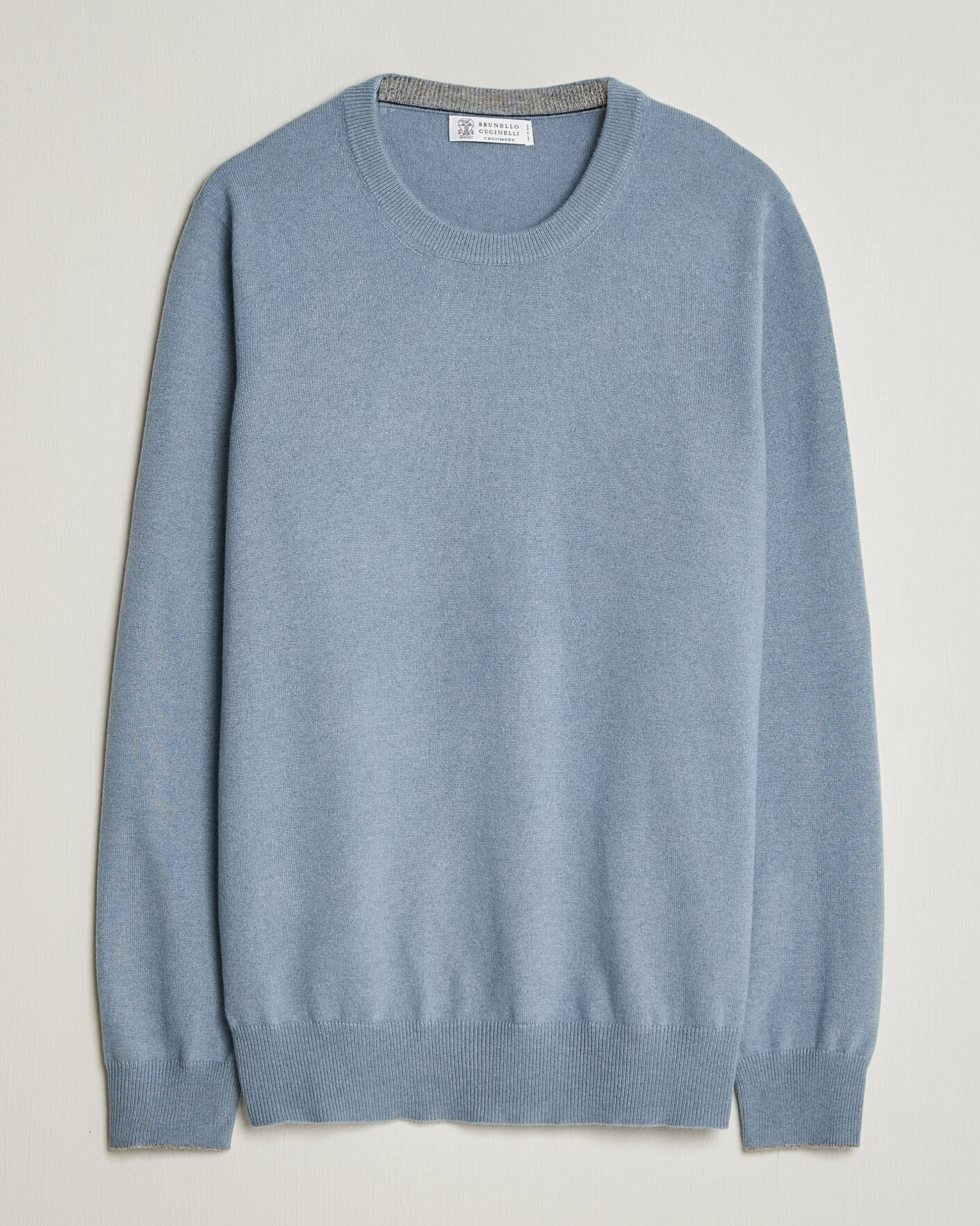 Herren | Pullover | Brunello Cucinelli | 2 Ply Cashmere Pullover Denim Blue