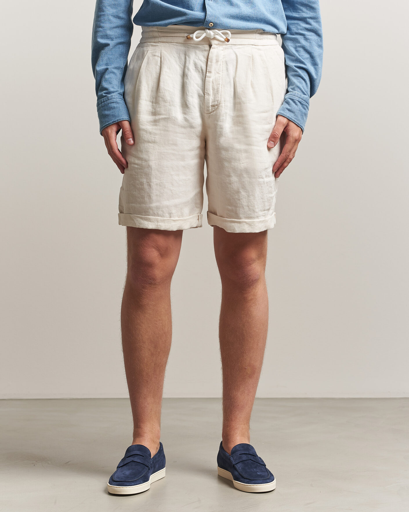 Herren | Shorts | Brunello Cucinelli | Drawstring Shorts Off White