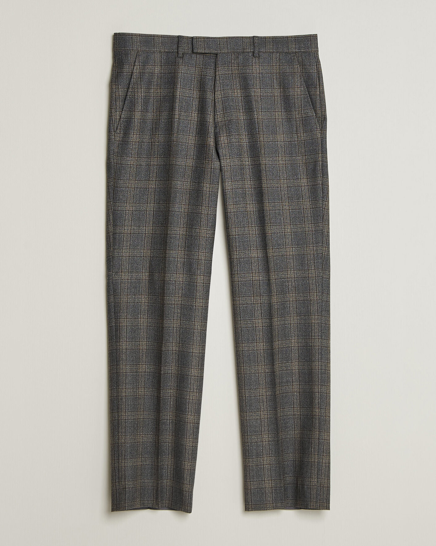 Herren | Hosen | Gant | Wool Glencheck Suit Trousers Ceramic Grey
