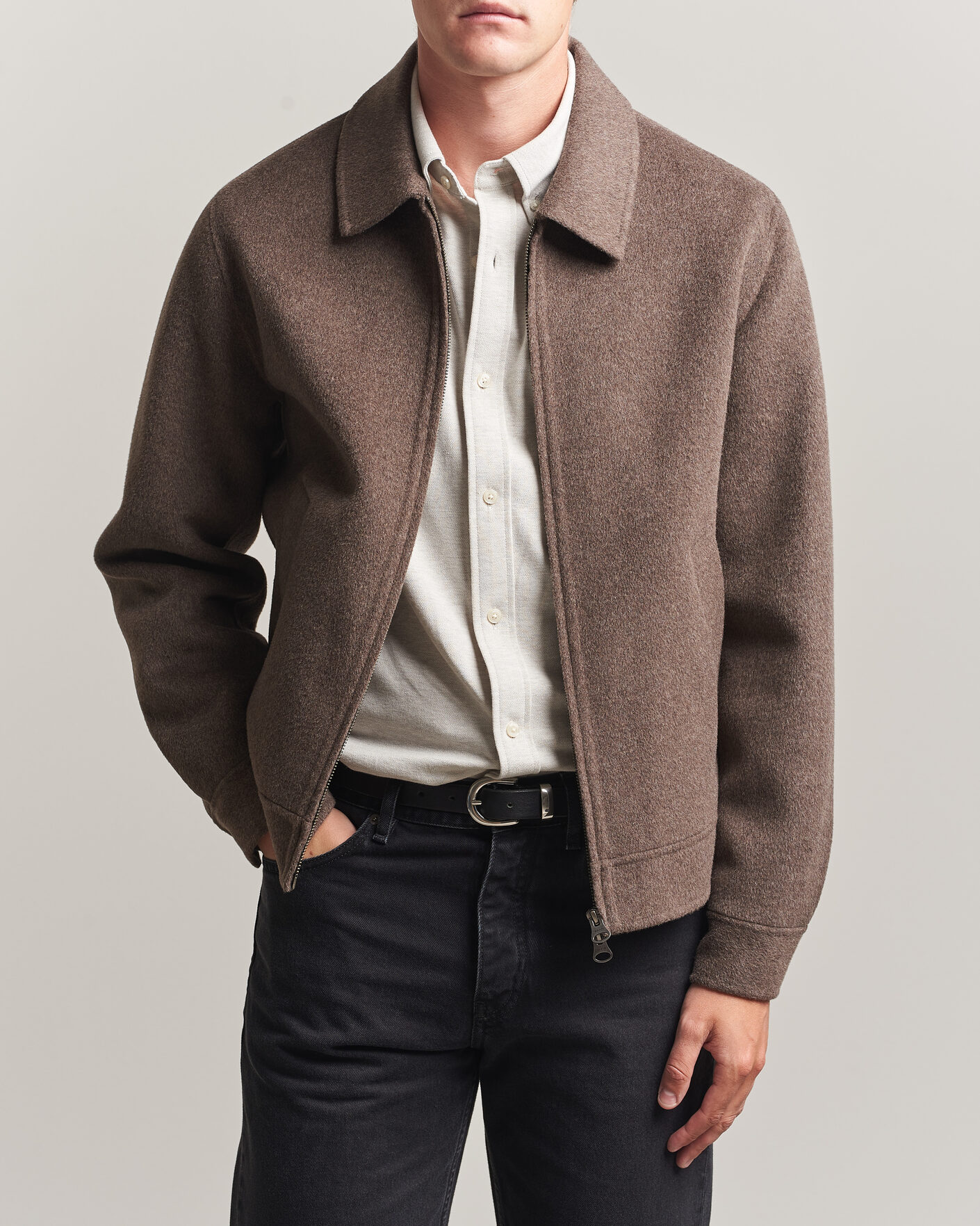 Herren | Jacken | Gant | Handstitched Wool/Cashmere Jacket Shadow Brown