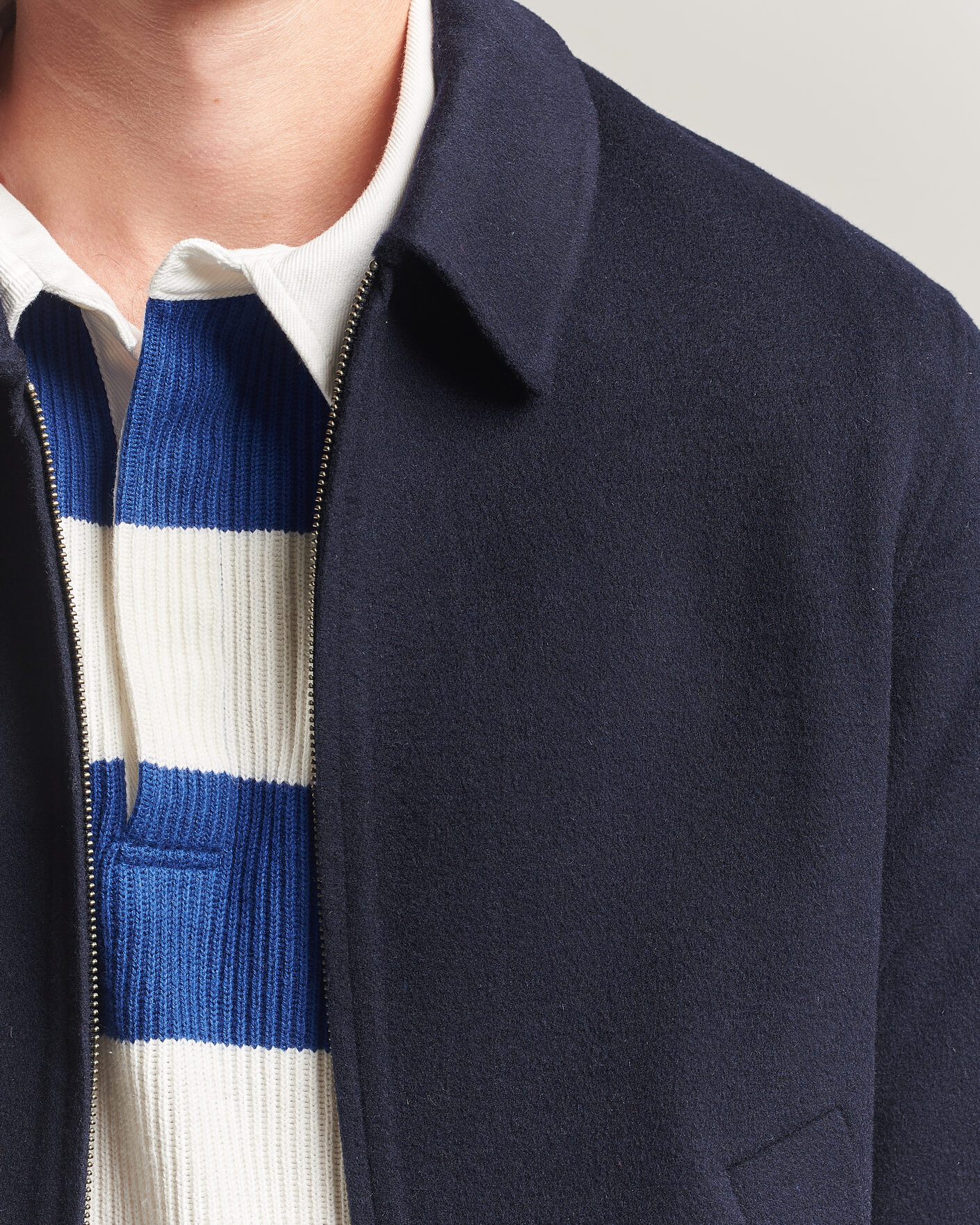 Herren | Jacken | Gant | Handstitched Wool/Cashmere Jacket Evening Blue