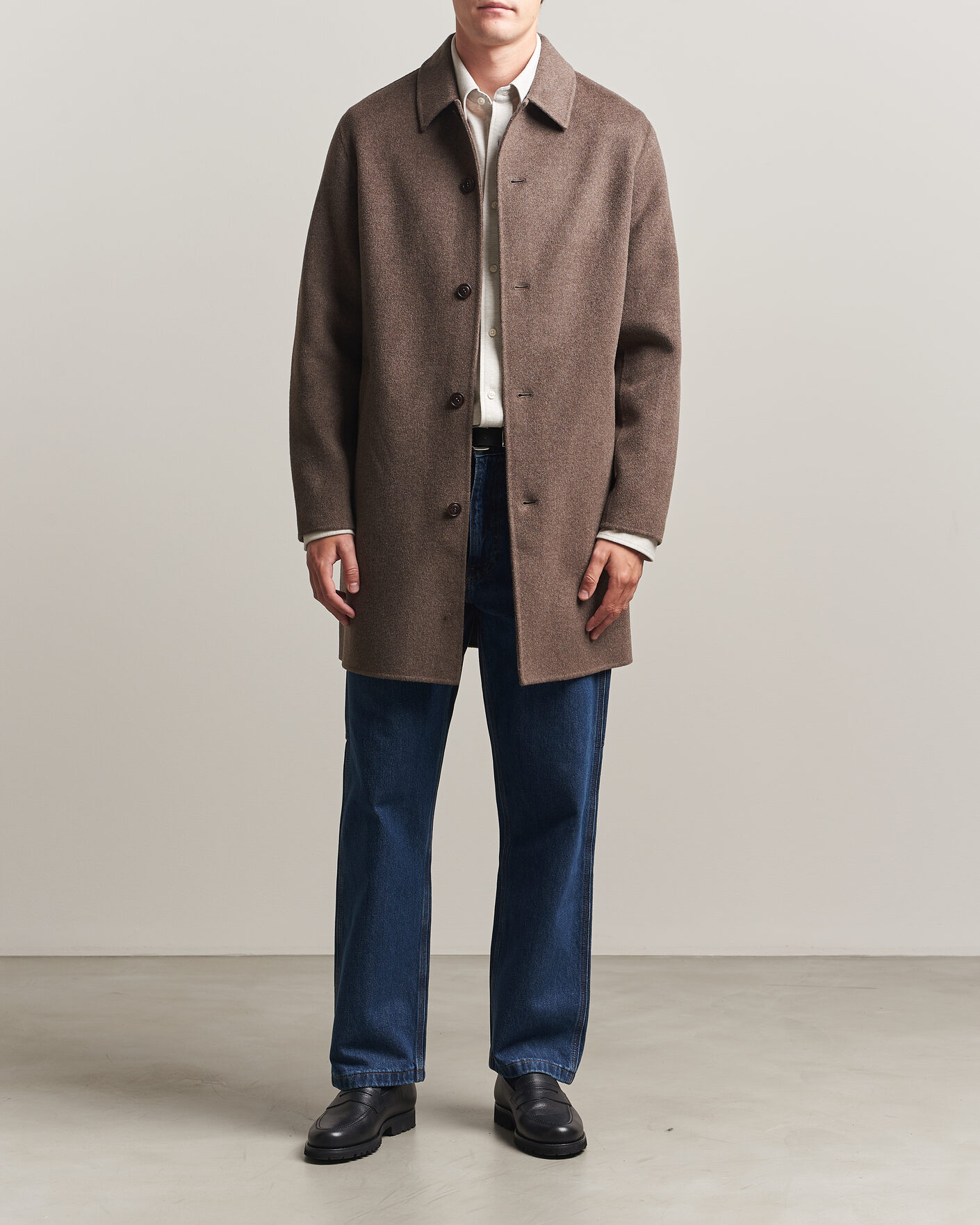 Herren | Jacken | Gant | Handstitched Wool/Cashmere Top Coat Shadow Brown