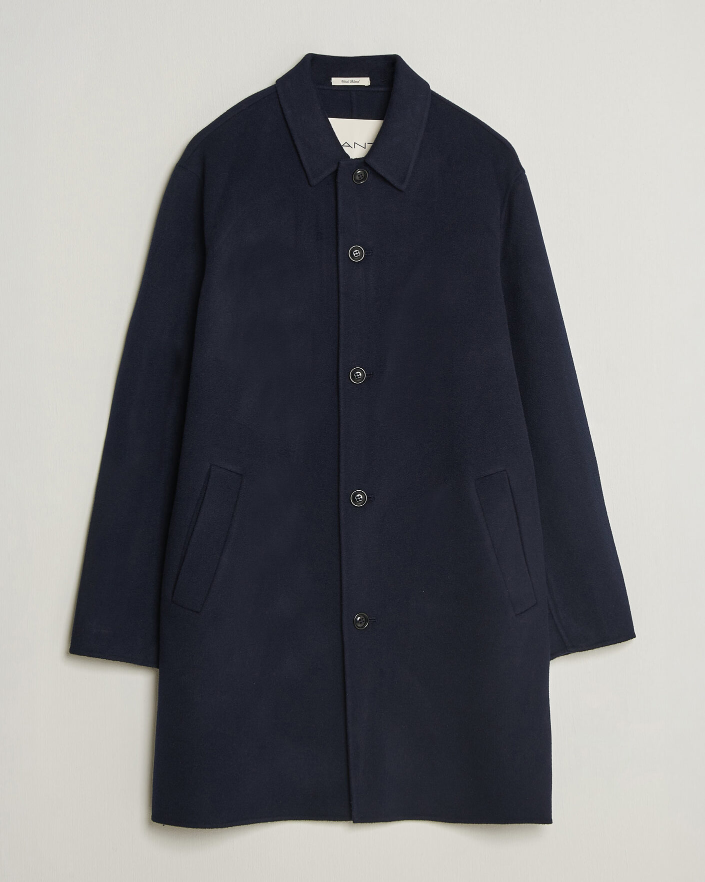 Herren | Jacken | Gant | Handstitched Wool/Cashmere Top Coat Evening Blue
