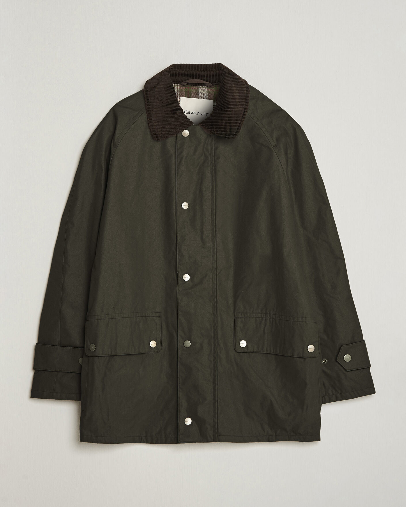 Herren | Jacken | Gant | Waxed Barn Jacket Black Brown