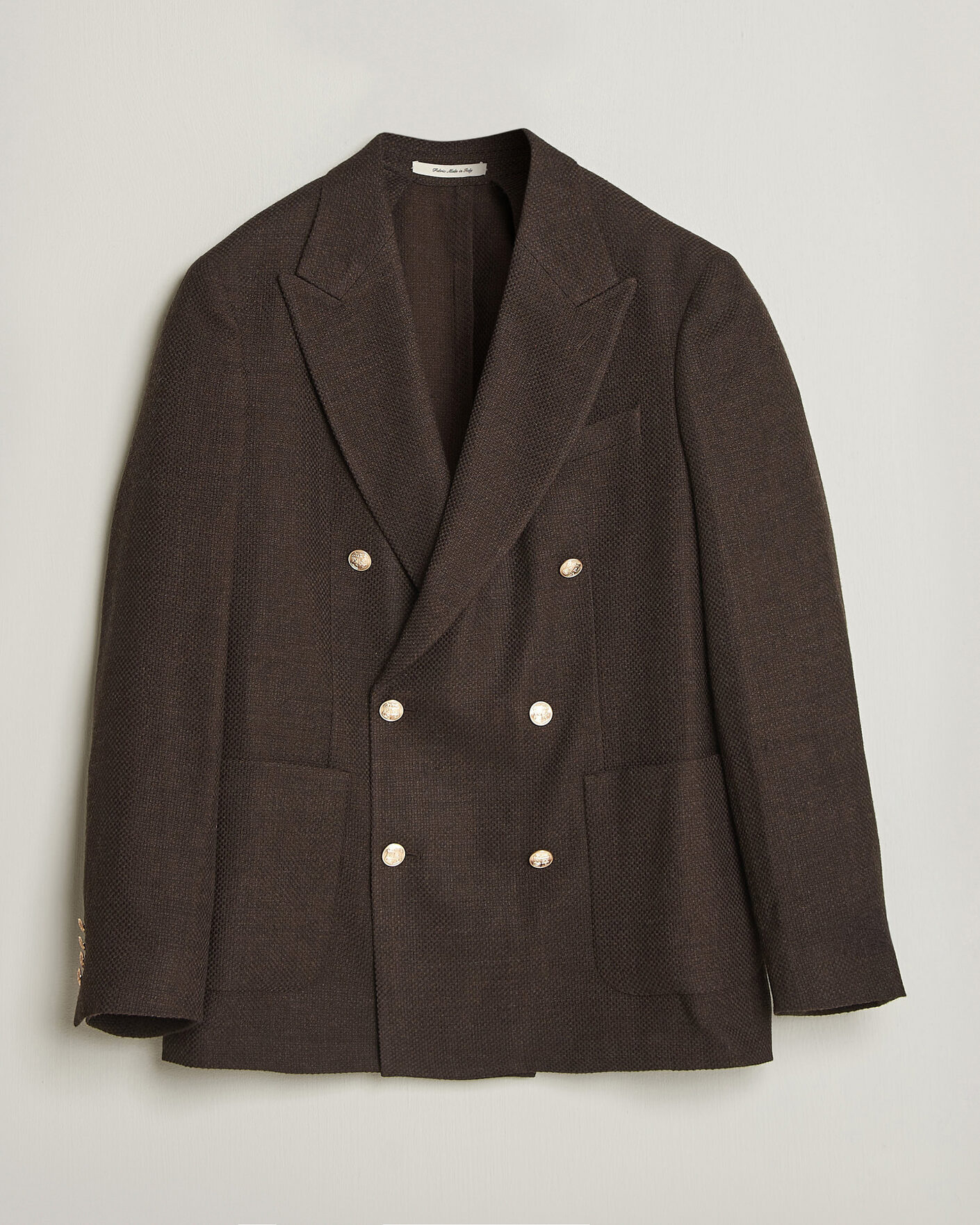Herren | Sakkos | Gant | Wool Textured Double Breasted Blazer Black Brown
