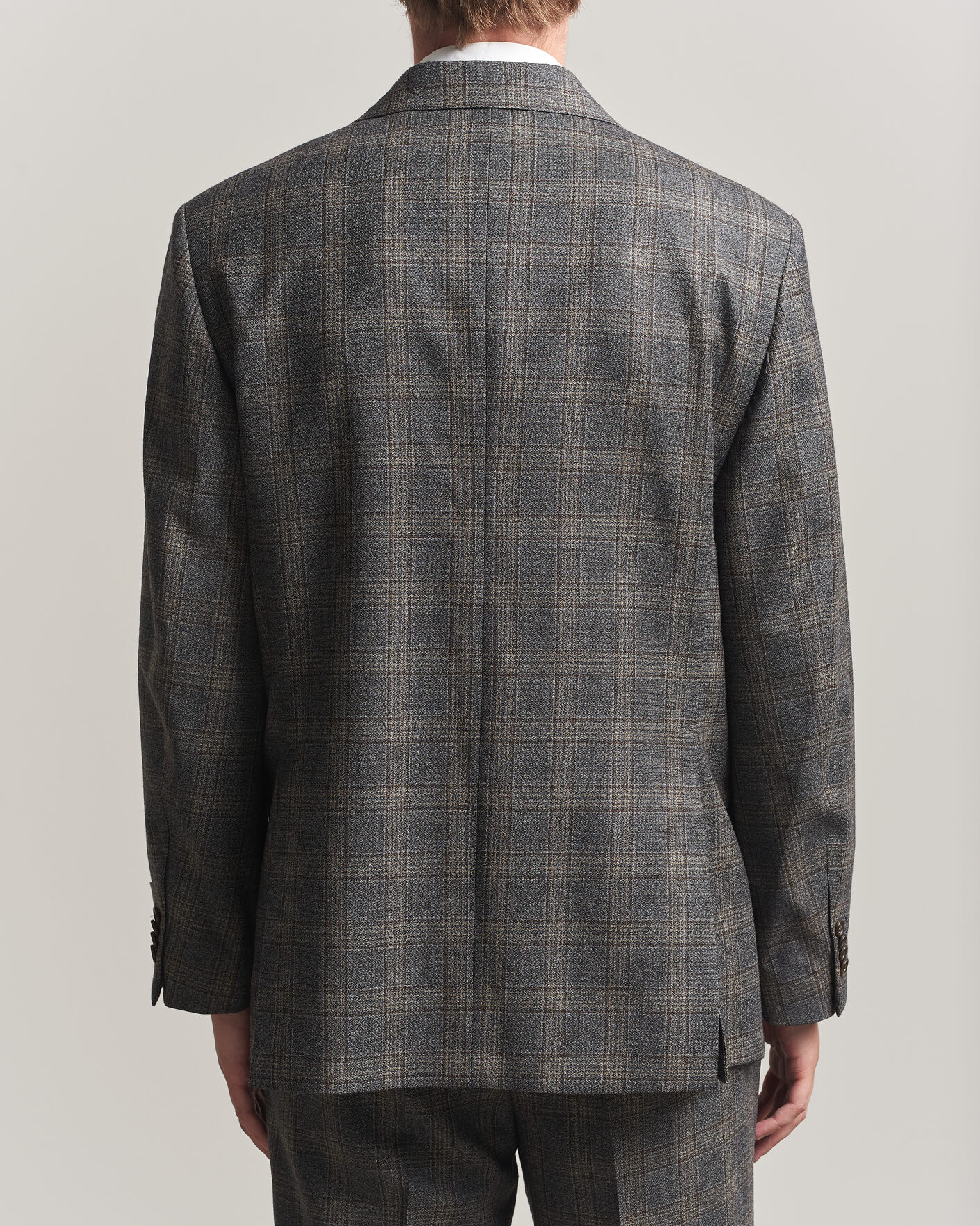 Herren | Sakkos | Gant | Wool Glencheck Double Breasted Blazer Ceramic Grey