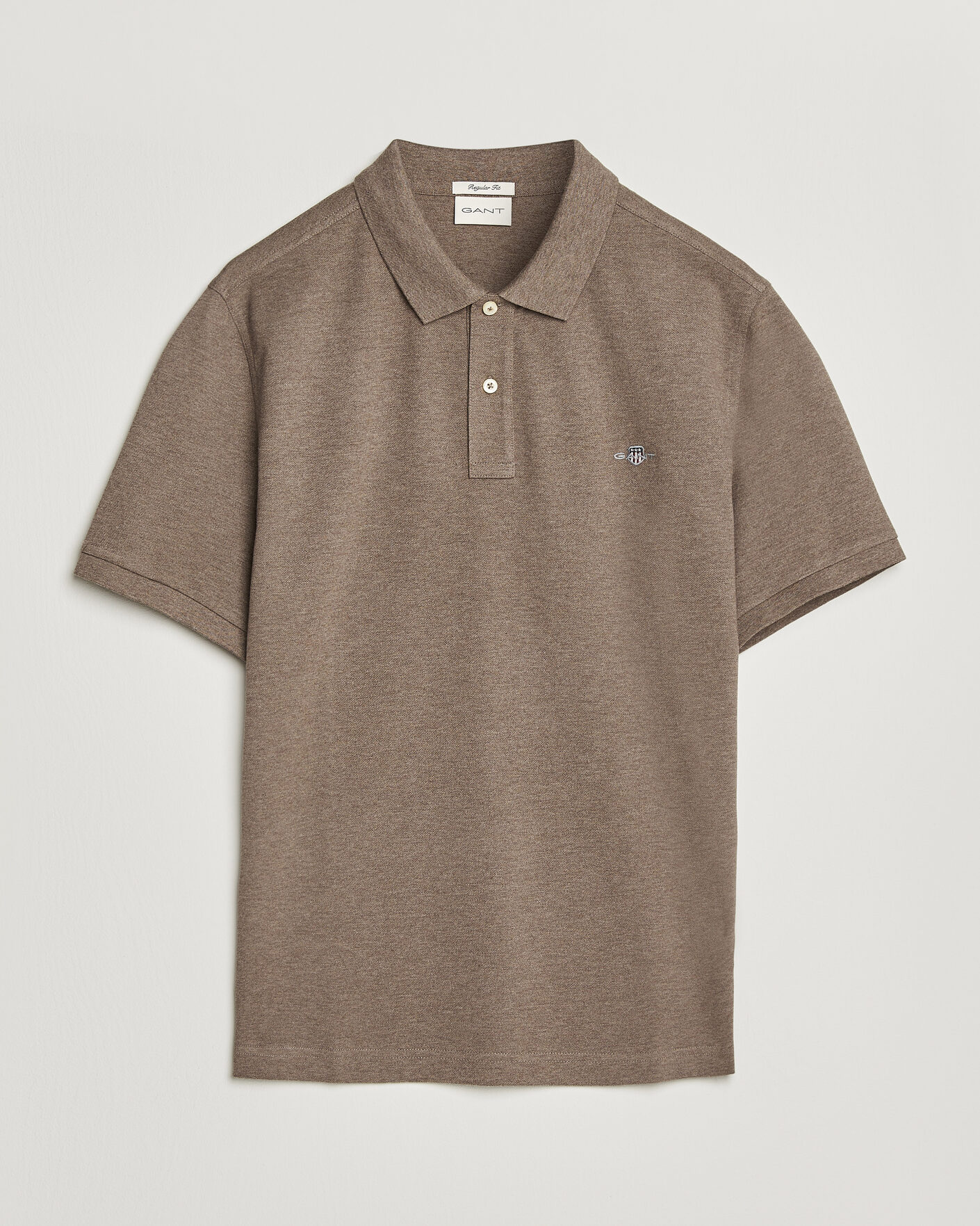 Herren | Poloshirts | Gant | The Original Polo Dark Hazelnut Melange