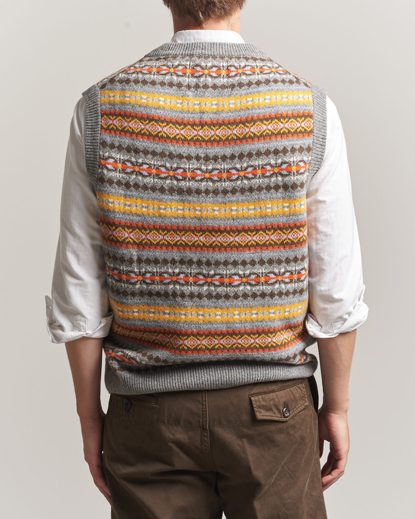 Herren | Pullover | Gant | Wool Knitted Fairisle Vest Multi