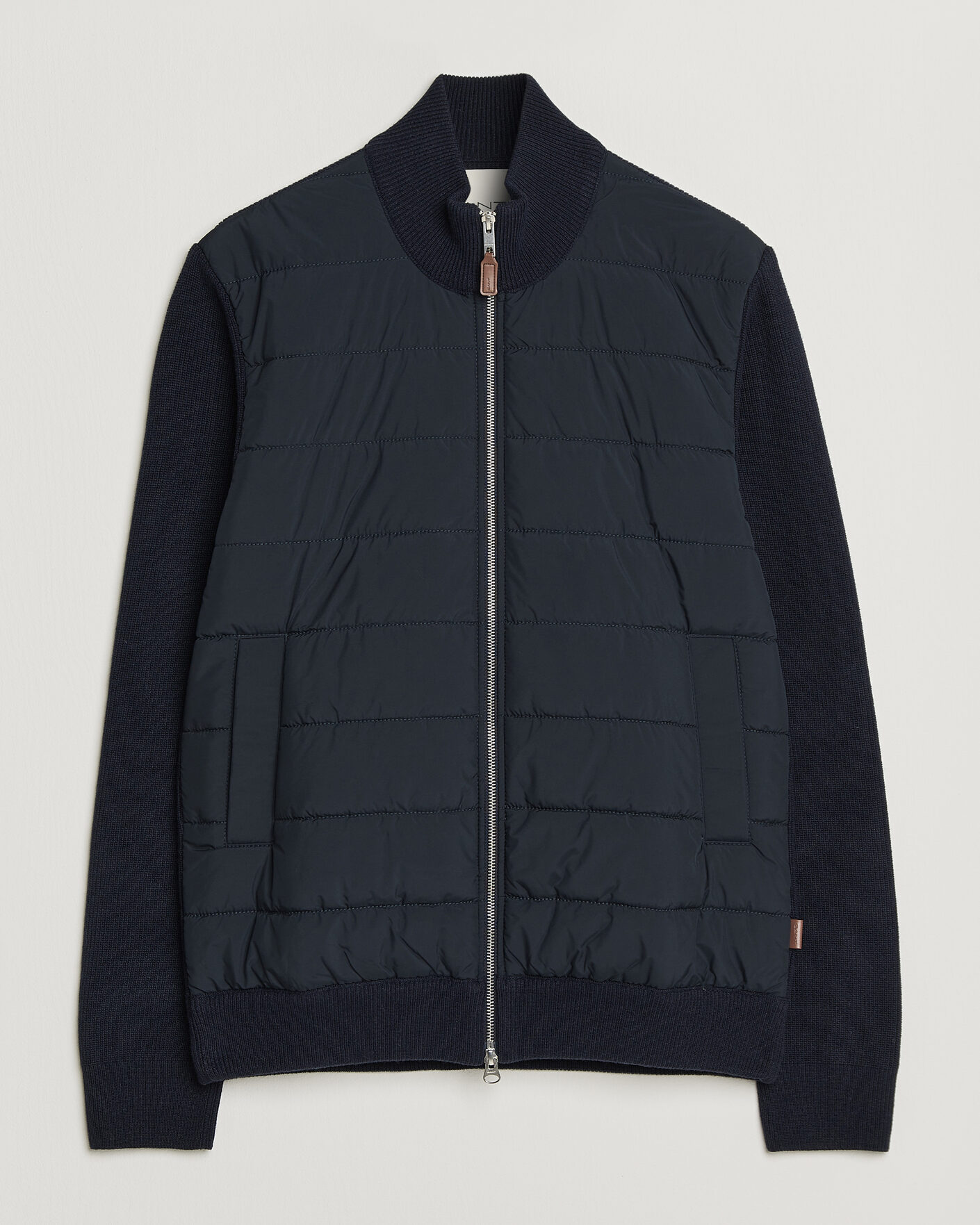Herren | Pullover | Gant | Hybrid Full Zip Evening Blue