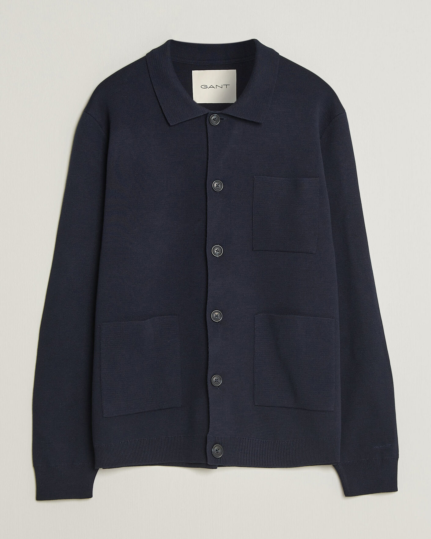 Herren | Pullover | Gant | Milano Knitted Cardigan Evening Blue