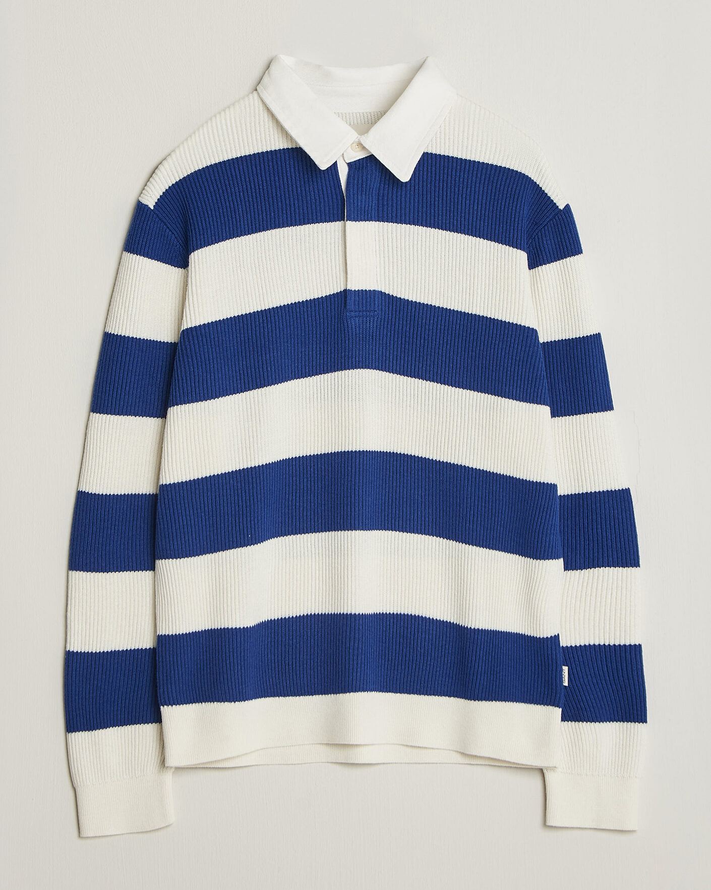 Herren | Pullover | Gant | Cotton/Merino Knitted Striped Rugger Cream