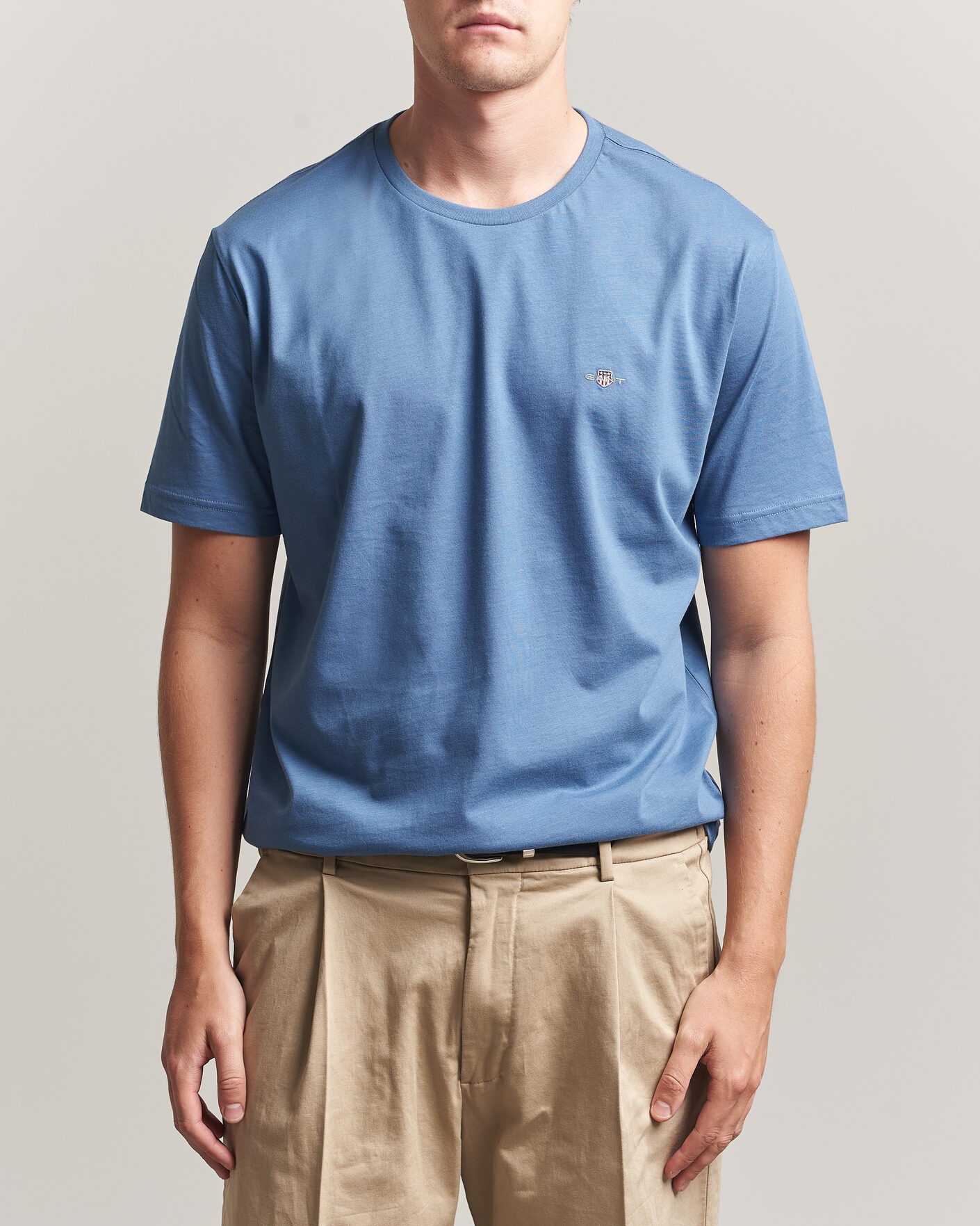 Herren | T-Shirts | Gant | The Original T-Shirt Blue Horizon