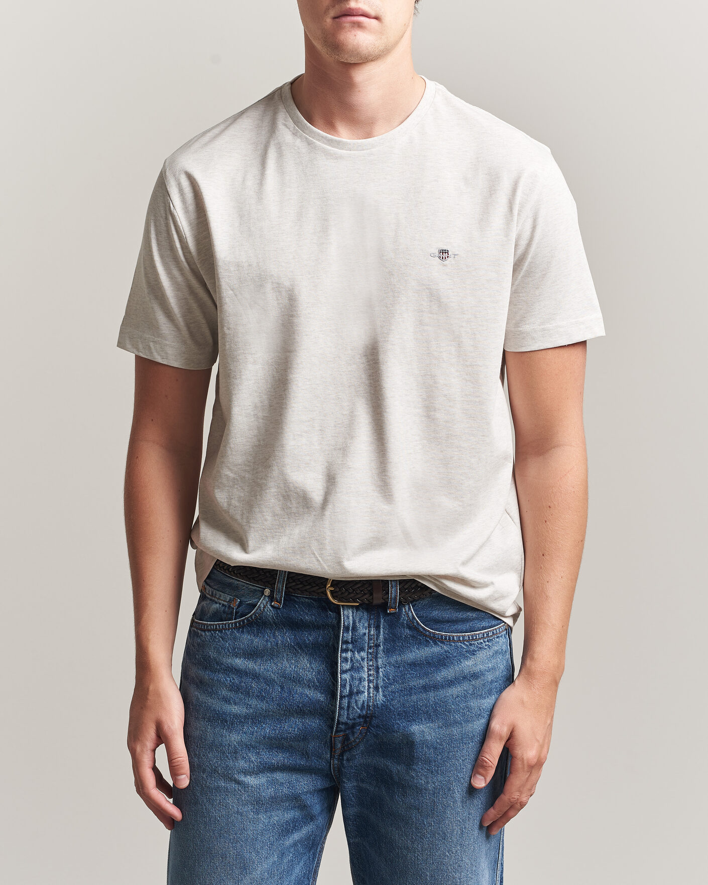 Herren | T-Shirts | Gant | The Original T-Shirt Glacier Melange