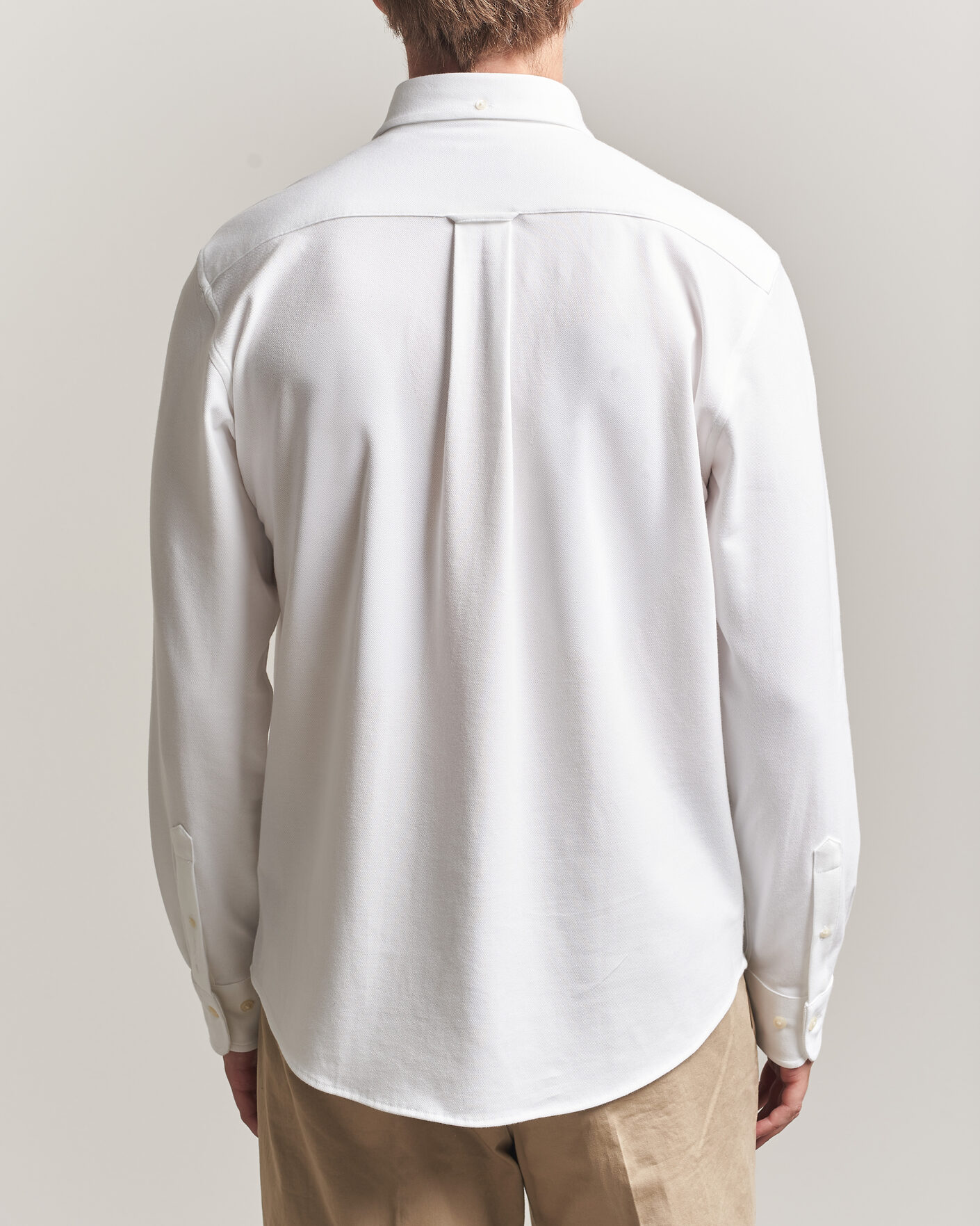 Herren | Hemden | Gant | Regular Fit Jersey Pique Shirt White