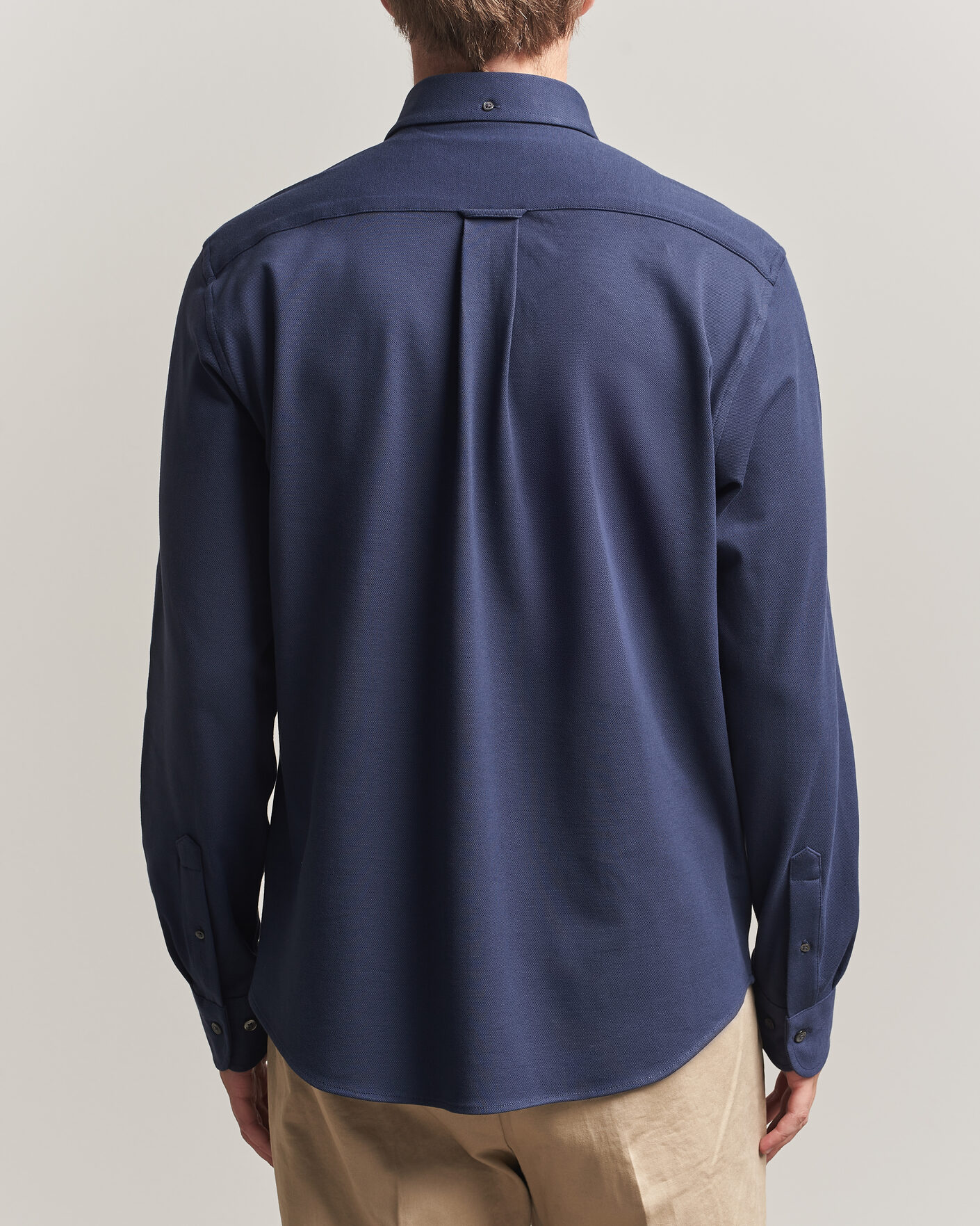 Herren | Hemden | Gant | Regular Fit Jersey Pique Shirt Marine