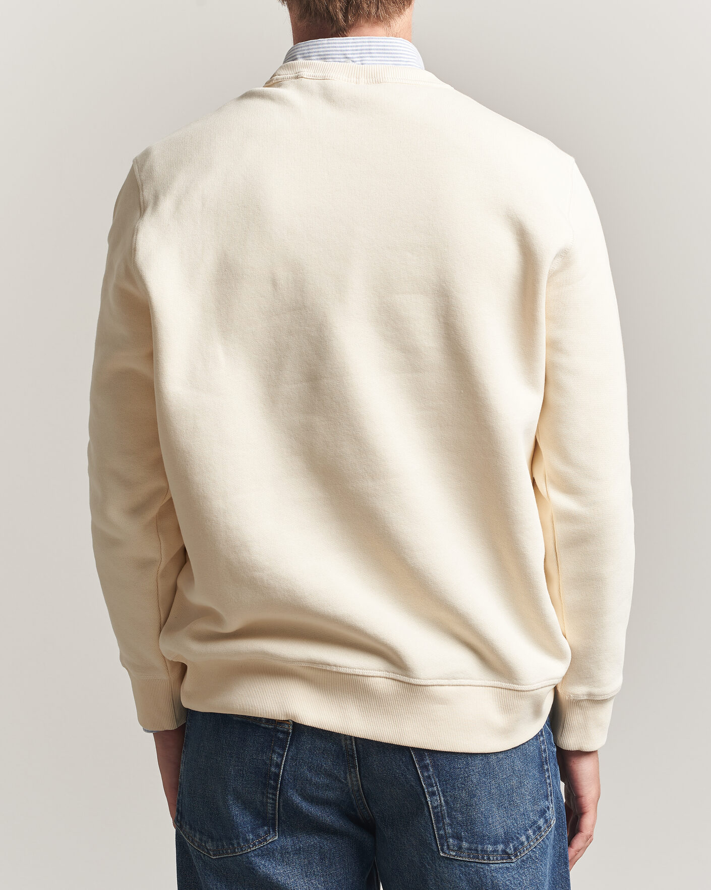 Herren | Pullover | Gant | YALE Crew Neck Sweatshirt Cream