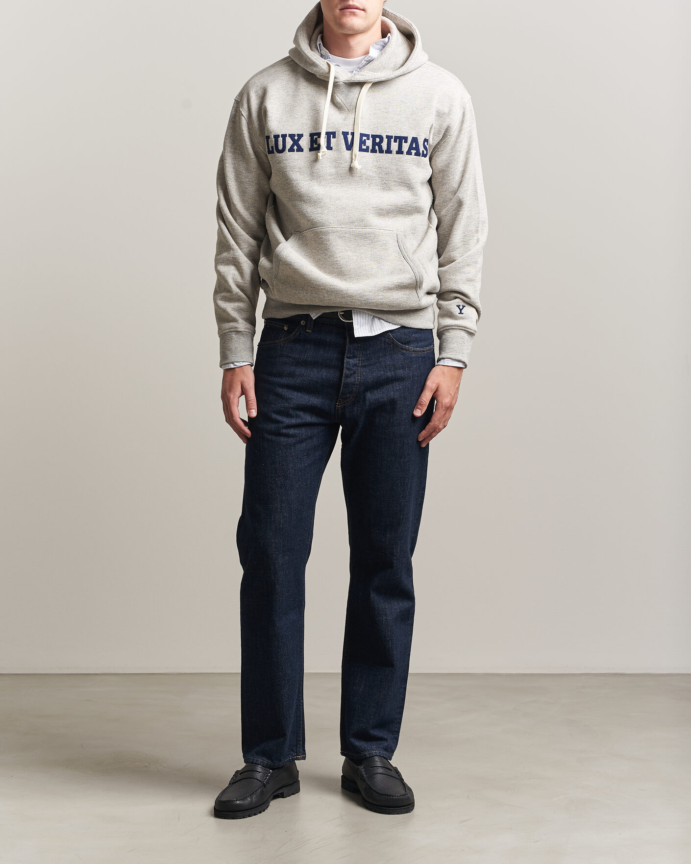 Herren | Pullover | Gant | YALE Hoodie Grey Melange