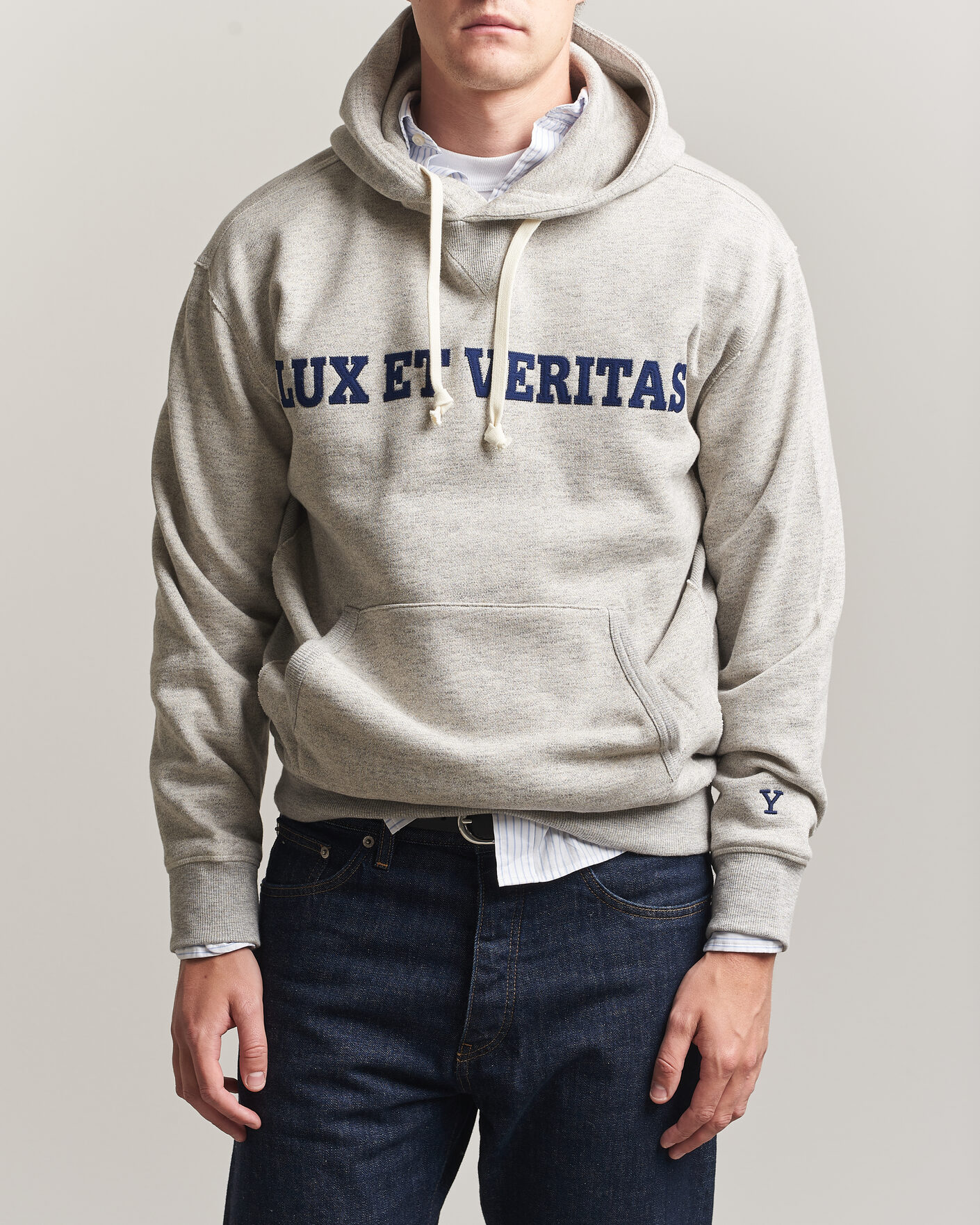 Herren | Pullover | Gant | YALE Hoodie Grey Melange