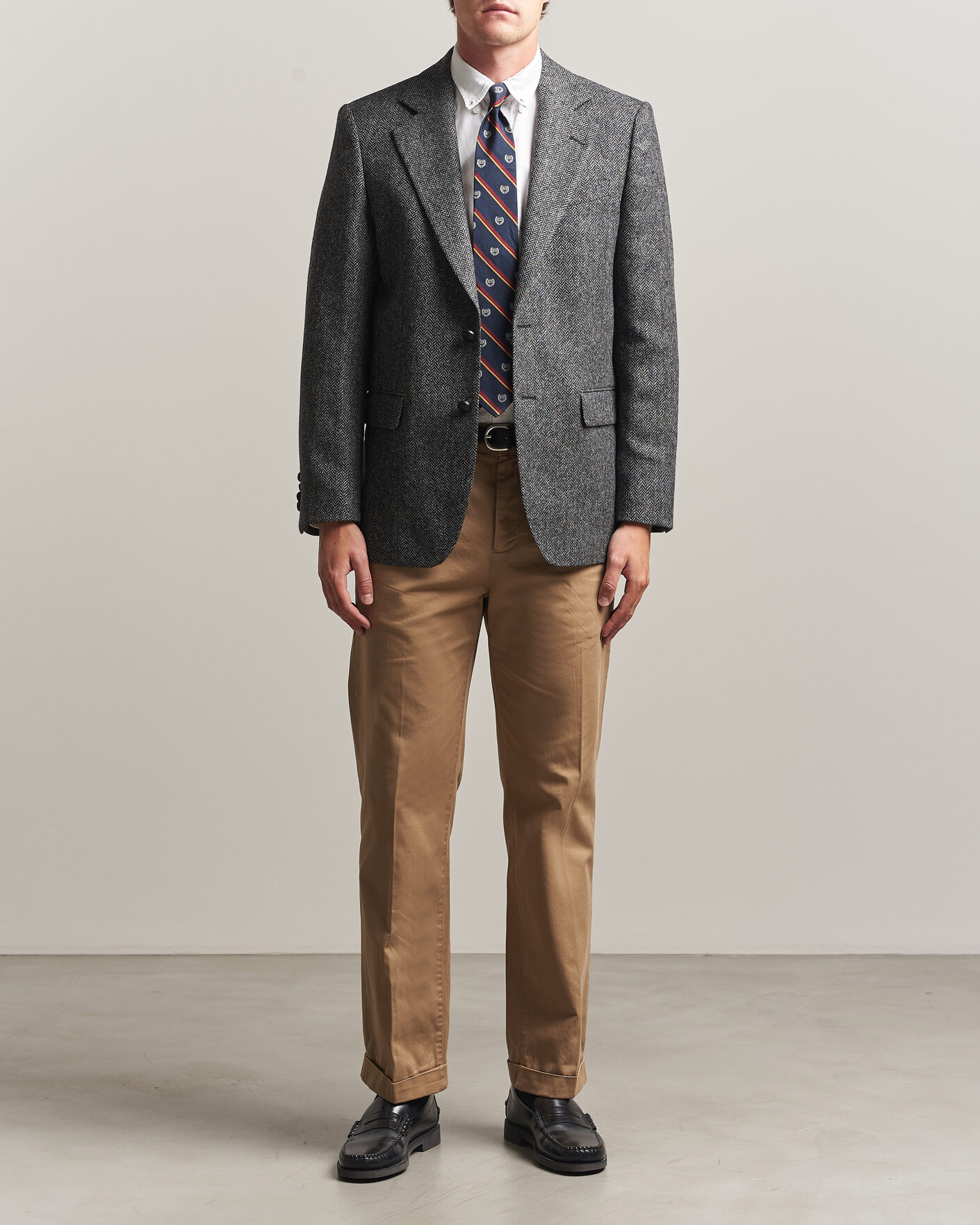 Herren | Sakkos | Gant | YALE Tweed Blazer Black Grey