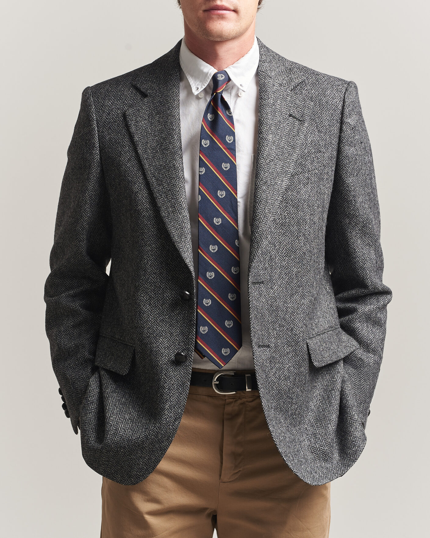 Herren | Sakkos | Gant | YALE Tweed Blazer Black Grey