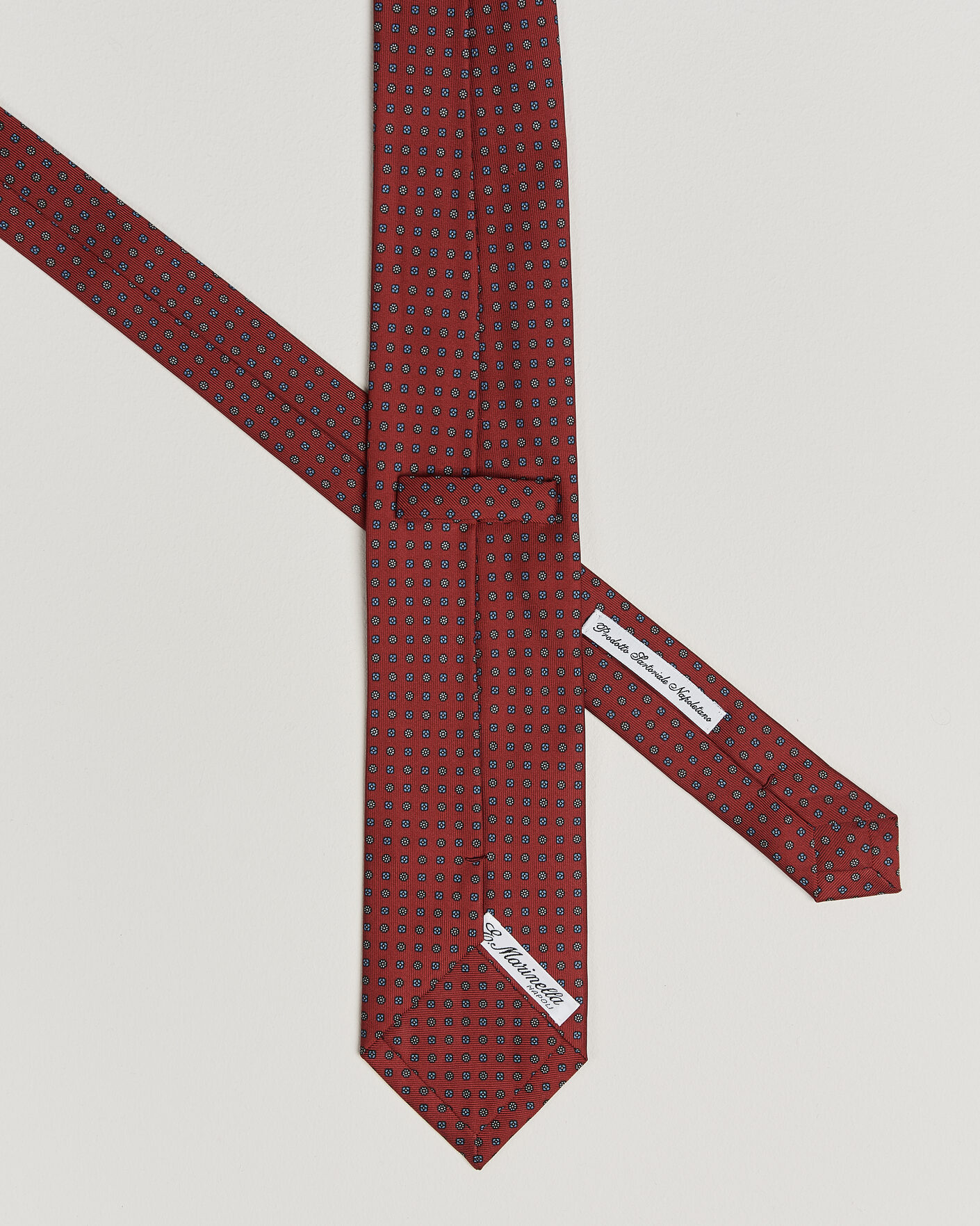 Herren | Krawatten | E. Marinella | 3-Fold Printed Silk Tie Dark Red