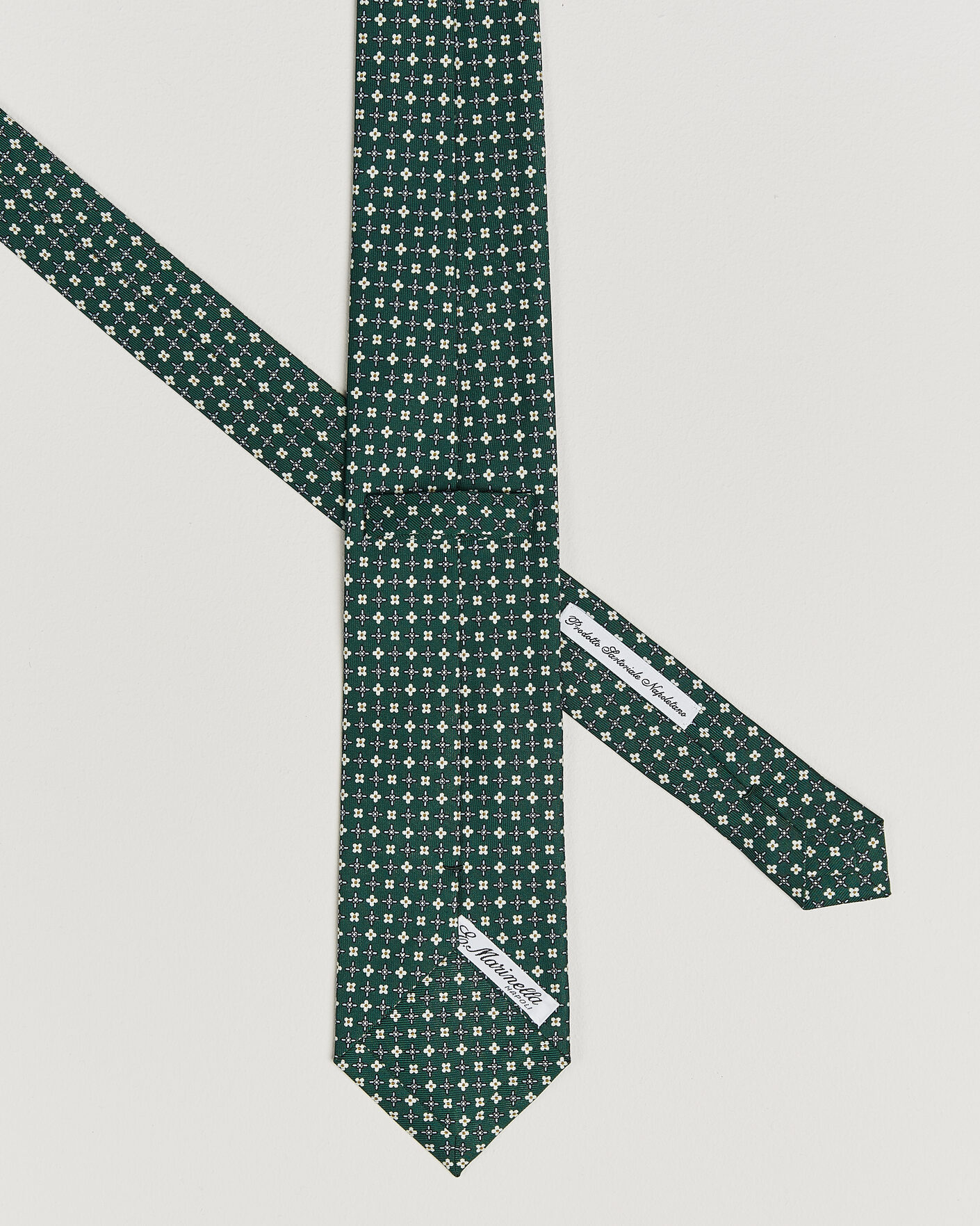 Herren | Krawatten | E. Marinella | 3-Fold Printed Silk Tie Dark Green