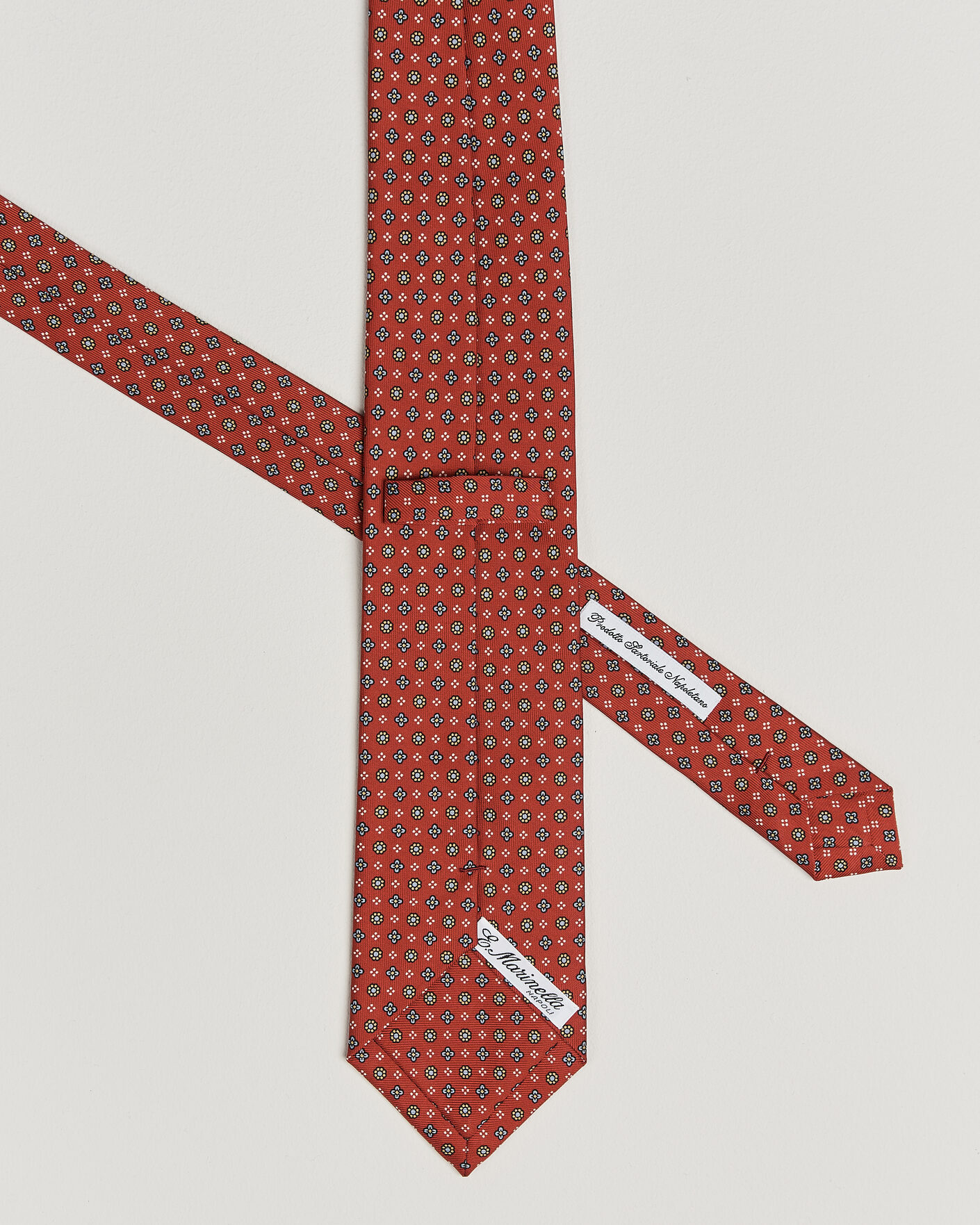 Herren | Krawatten | E. Marinella | 3-Fold Printed Silk Tie Red