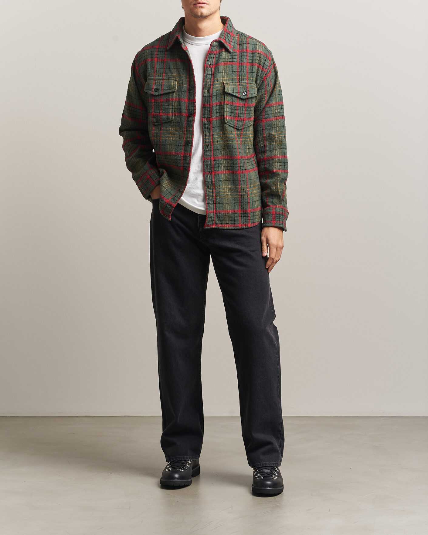 Herren | Hemden | Pendleton | Big Pocket Shirt Green