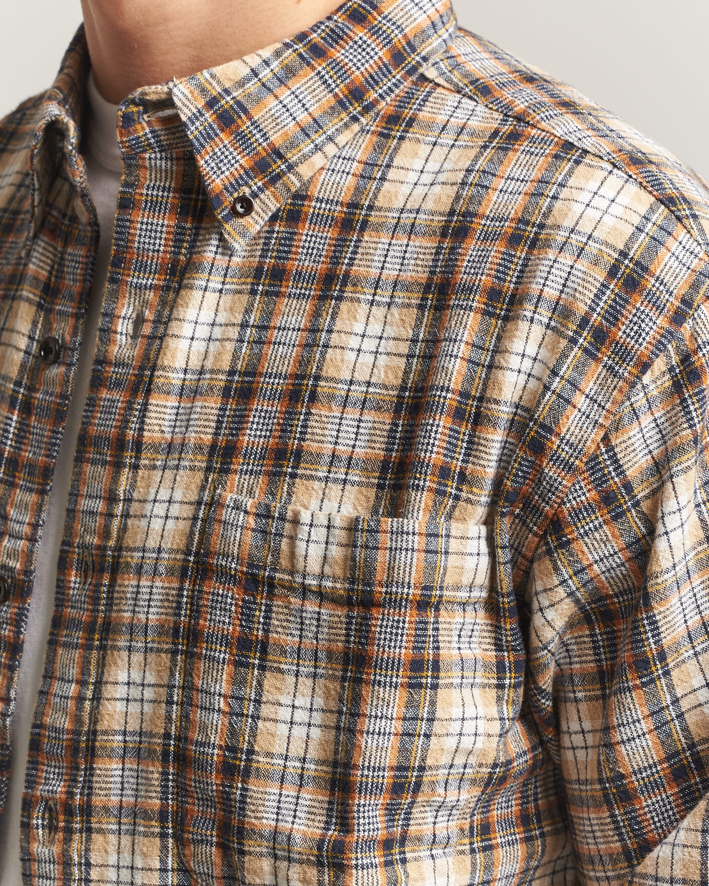 Herren | Hemden | Pendleton | Flannel Button Down Shirt Brown Check