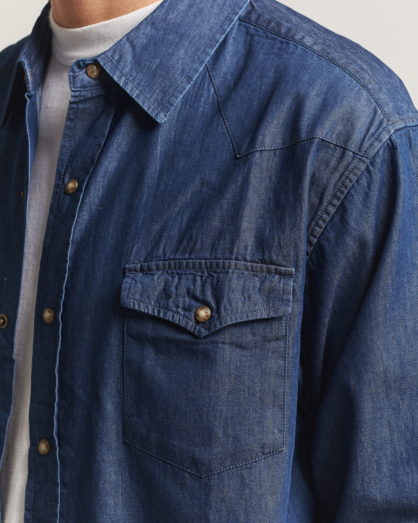 Herren | Hemden | Pendleton | Chandler Western Shirt Indigo Chambray