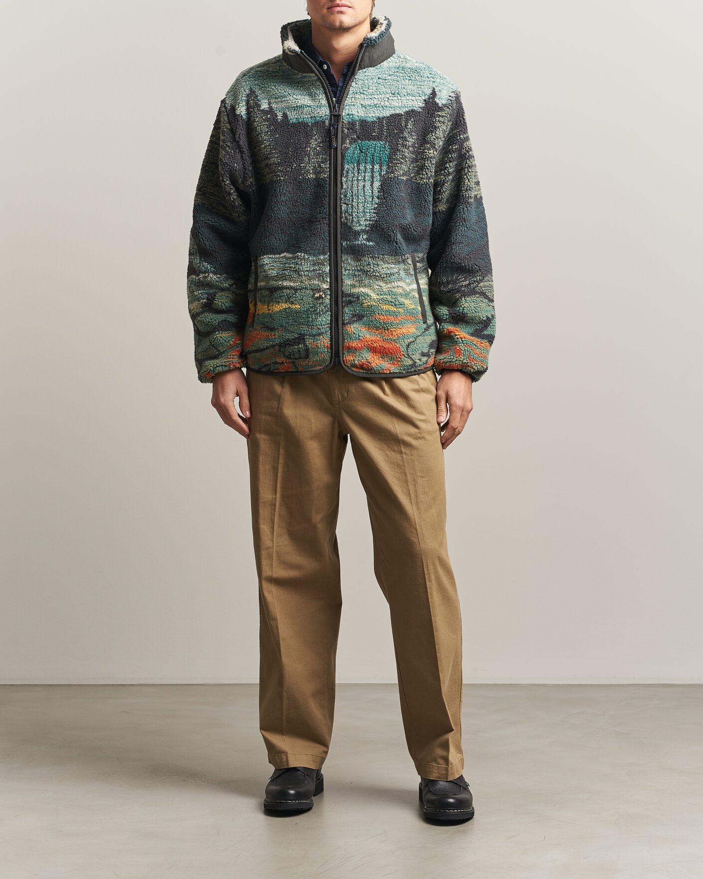 Herren | Pullover | Pendleton | Jacquard Sherpa Fleece Salmon Falls
