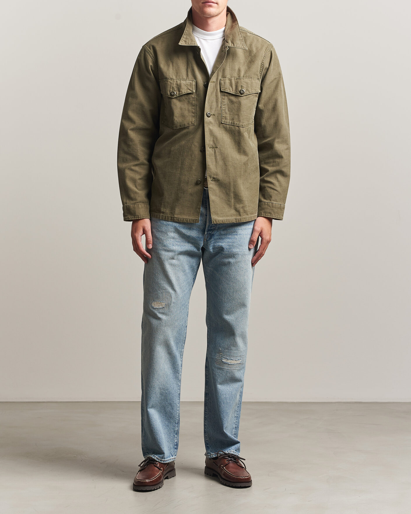 Herren | Jeans | RRL | Vintage Fit Distressed Jeans Bridgeview Wash